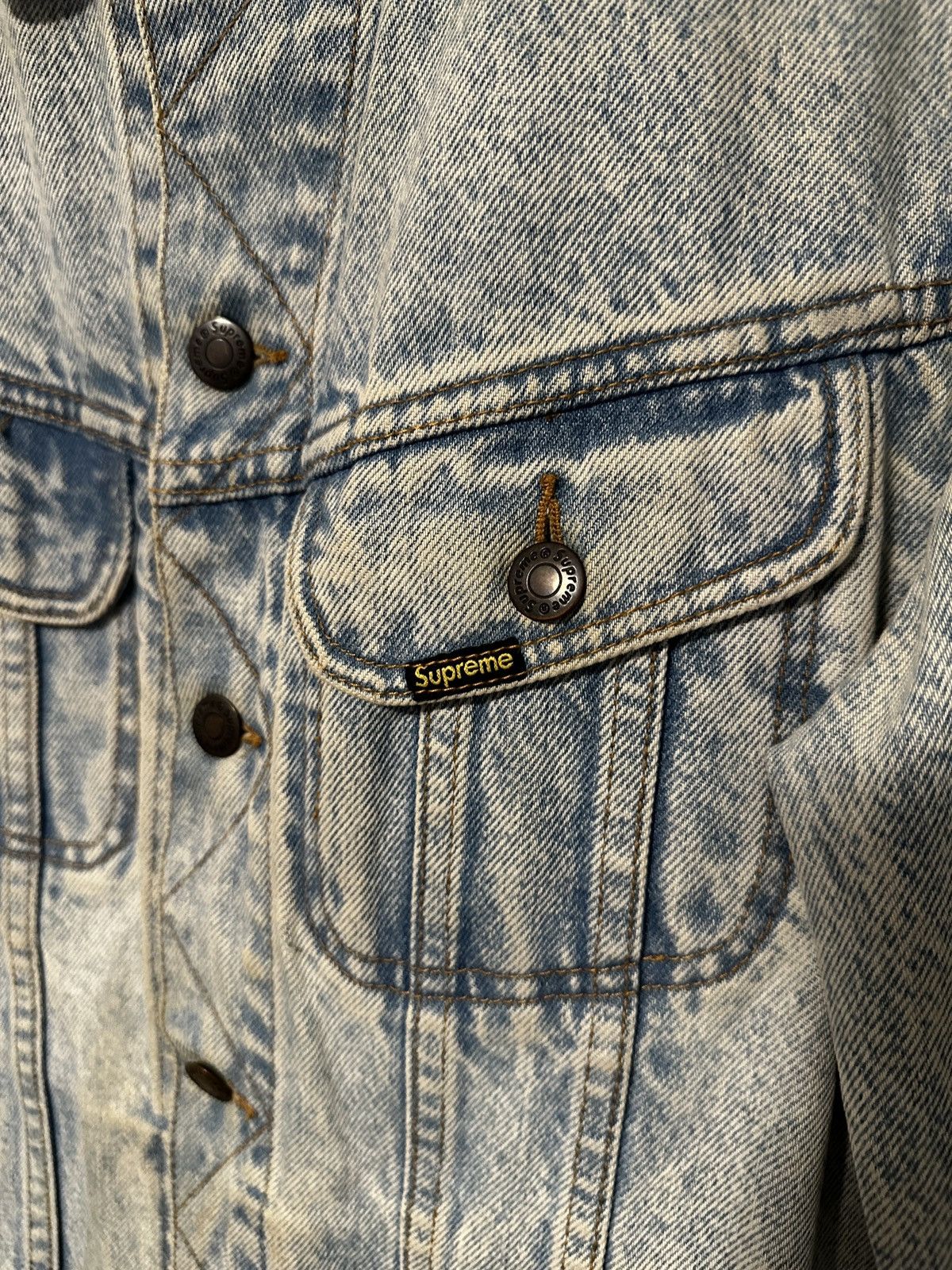 Supreme Supreme SS16 Denim Trucker Jacket (Very Rare) Size US M / EU 48-50 / 2 - 3 Thumbnail