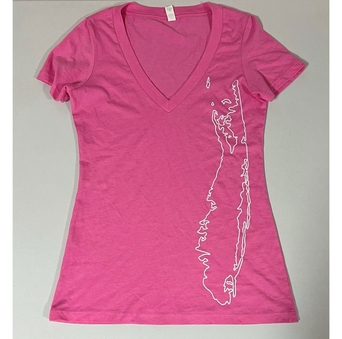 Vintage Pink ‘Long Island, NY: Represent’ T-Shirt Top Tee Size S 🏝️✨ Size S / US 4 / IT 40 - 2 Thumbnail