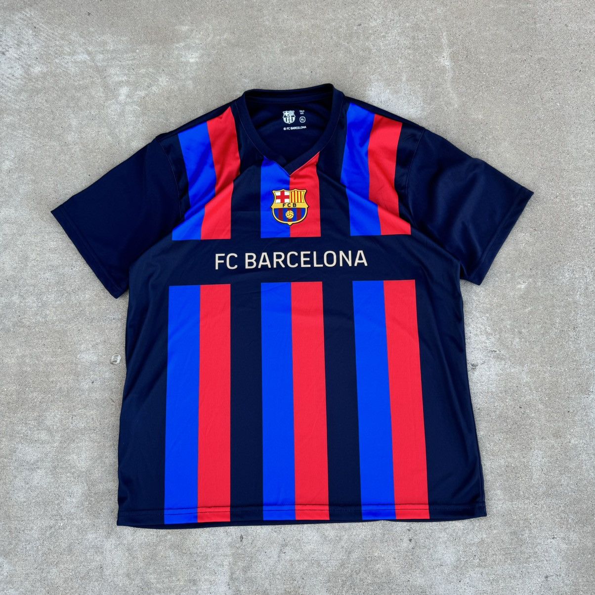 Adidas × Nike Vintage Y2K Blue FC Barcelona Soccer Jersey Kit Fits Large Size US XL / EU 56 / 4 - 1 Thumbnail