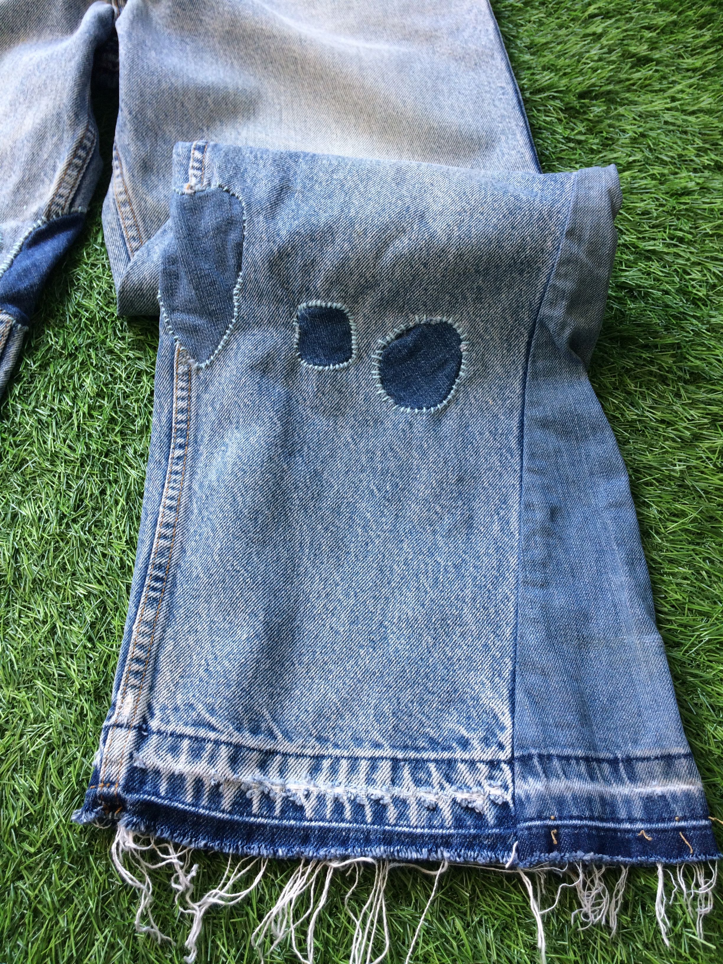 Jean Hippie Flare Los Angeles Patch Light Wash Levis #D-806 Size US 36 / EU 52 - 10 Thumbnail