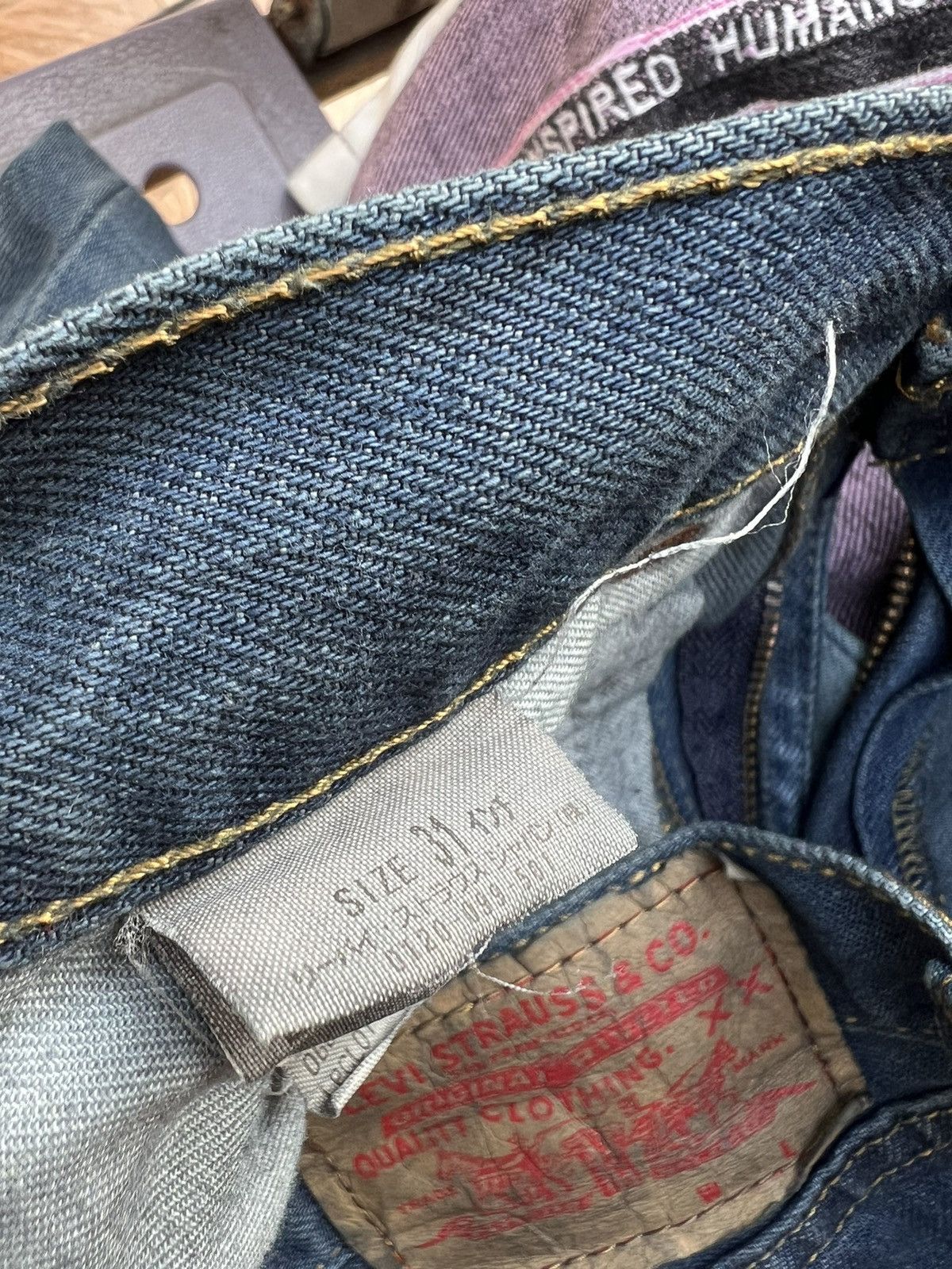 Levi's Vintage 2007 Levi’s 517 Bleached Waxed Denim Bootcut Jeans Size US 30 / EU 46 - 23 Thumbnail