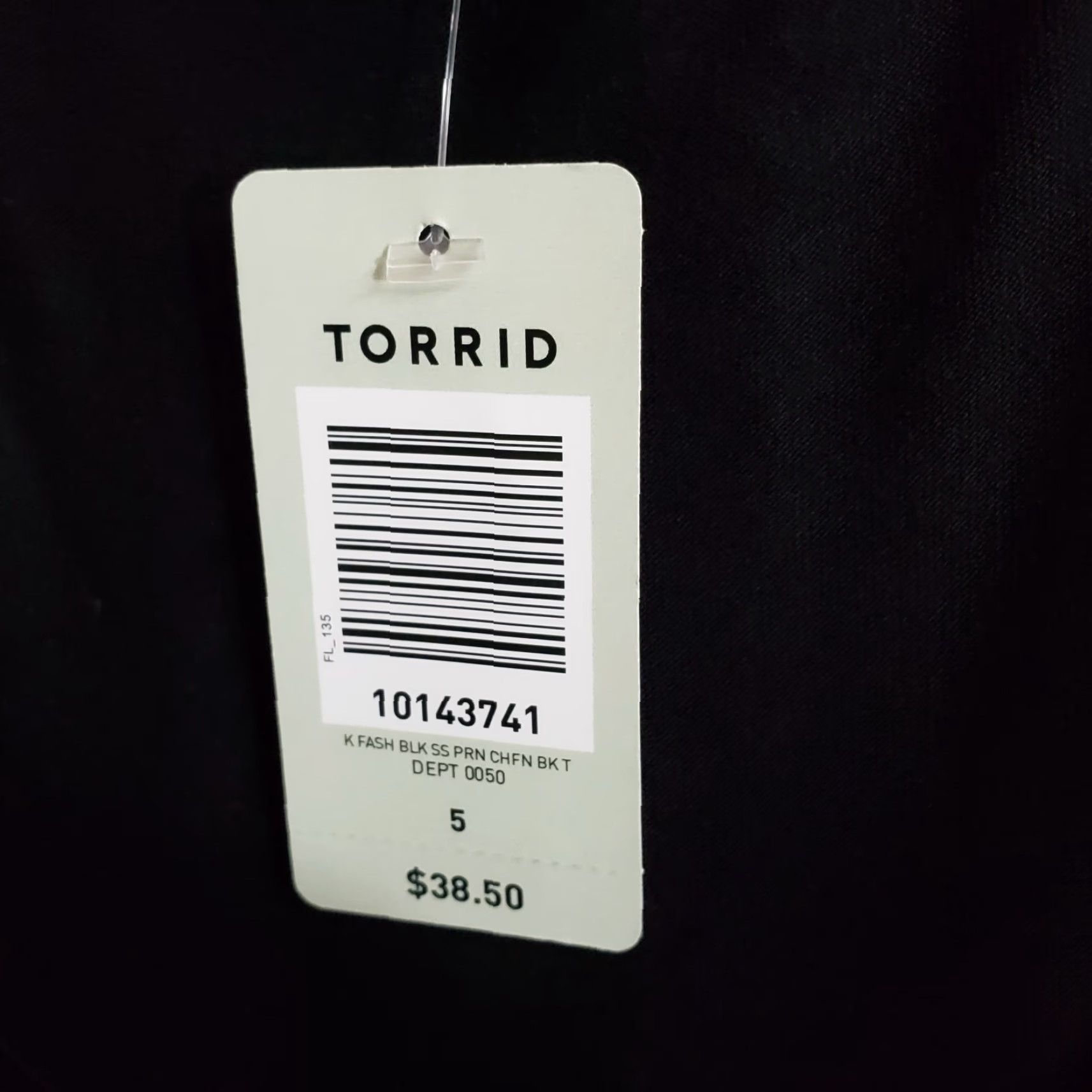 Torrid Torrid Blouse Shirt Womens 5X Plus Black Purple Animal Print Short Sleeve Sheer Scoop Neck Pullover Casual Fashion Womens Size XXL / US 16-18 / IT 52-54 - 6 Thumbnail