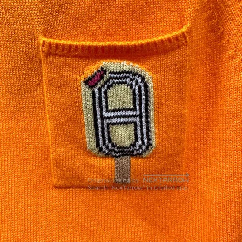 Hermes Hermes Pig Nose Pocket Cashmere Knit Short Sleeve Size XXS / US 00 / IT 34 - 6 Thumbnail