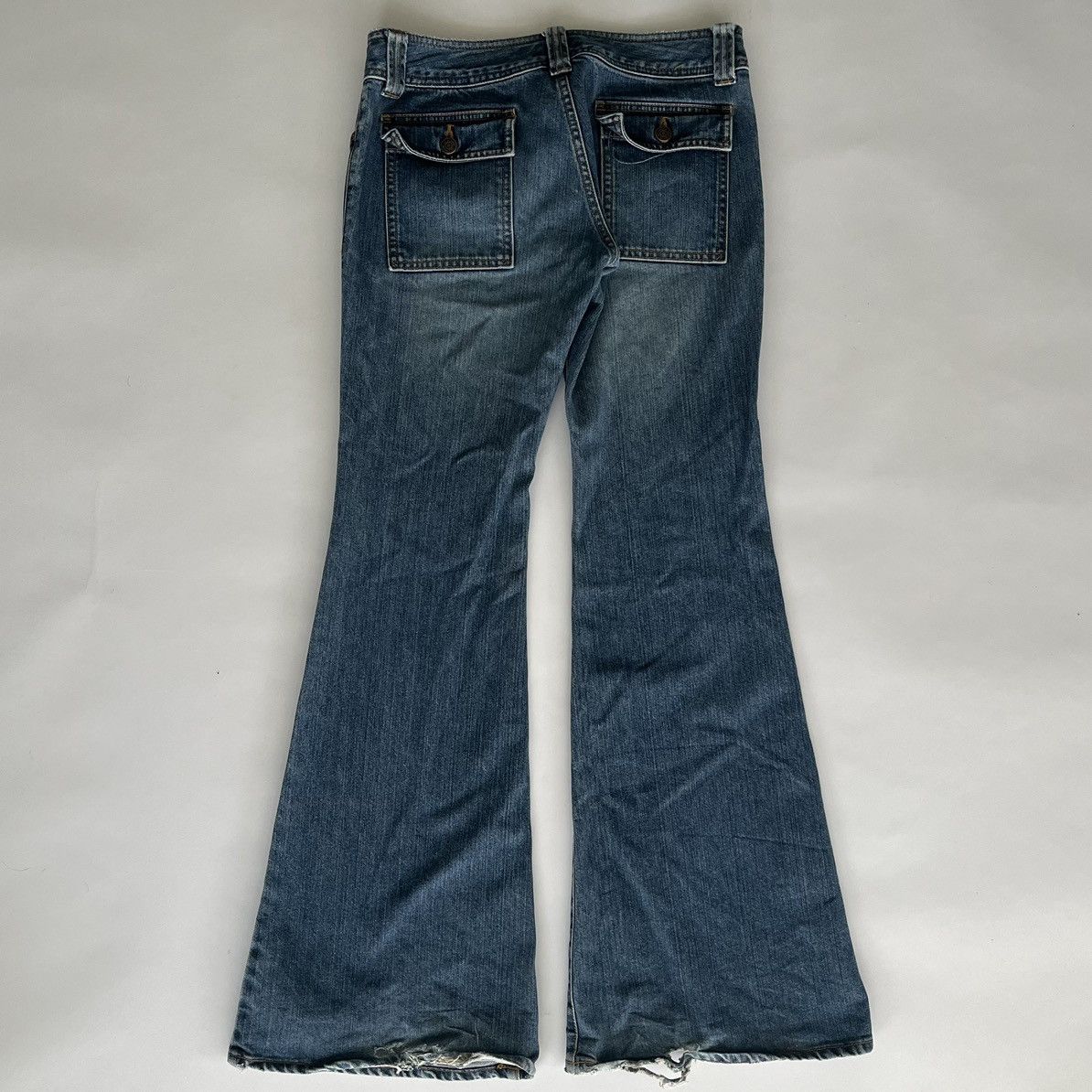Hysteric Glamour Hysteric Glamour 2000's Flaref Bell Bottom Cargo Jeans Size 30" / US 8 / IT 44 - 2 Thumbnail