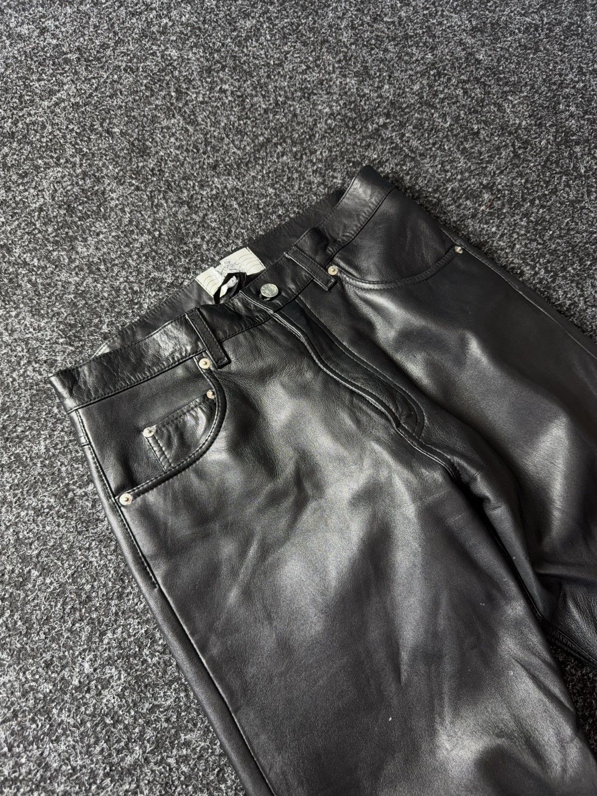 Japanese Brand Vtg Leather pants Japan style racing motor Y2K LGB Style Size US 30 / EU 46 - 6 Thumbnail