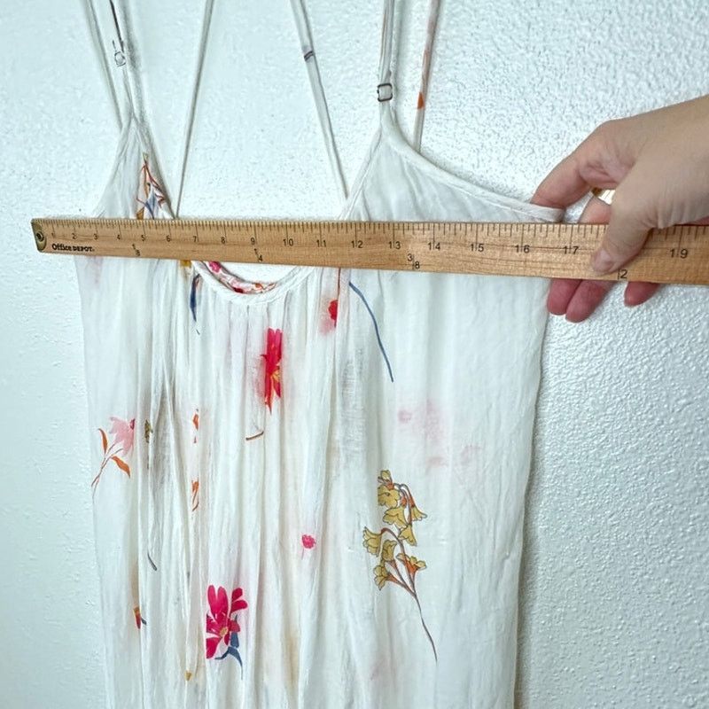 Other Lovestitch White Floral Sleeveless Scoop Cross-Back Maxi Size M / US 6-8 / IT 42-44 - 13 Thumbnail