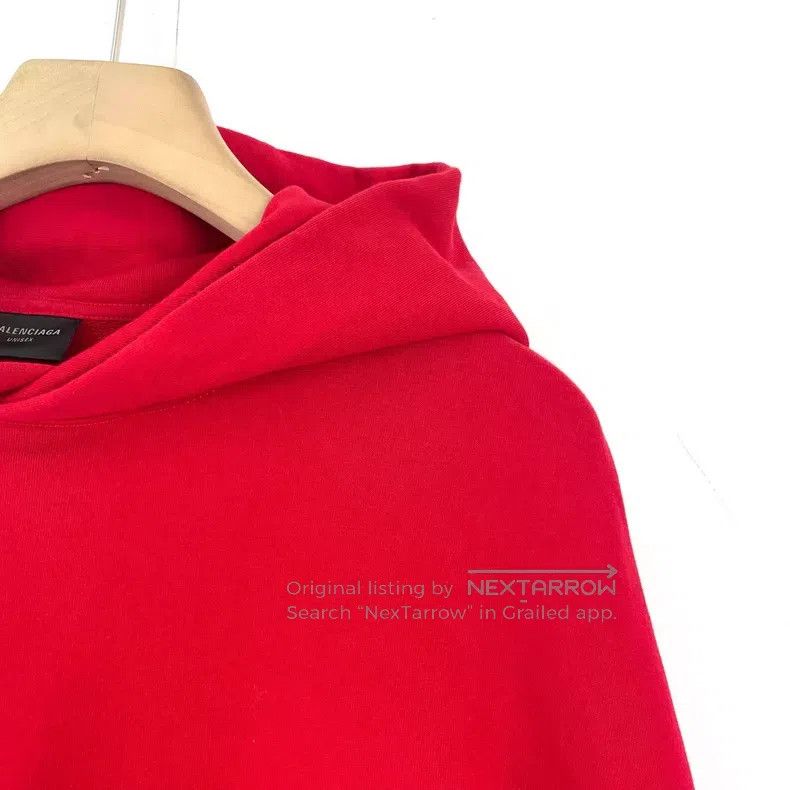 Balenciaga Balenciaga Coca-Cola black vinyl covered red hoodie Size US M / EU 48-50 / 2 - 4 Thumbnail