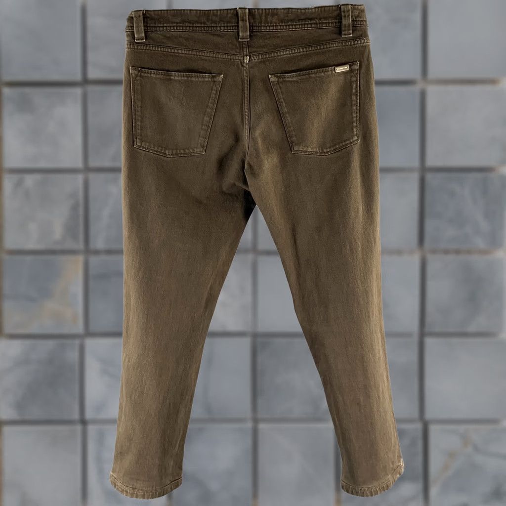 Loro Piana LORO PIANA Pants Brown Heather Cotton Blend Straight 34 Mens Casual Pants Size US 34 / EU 50 - 1 Thumbnail