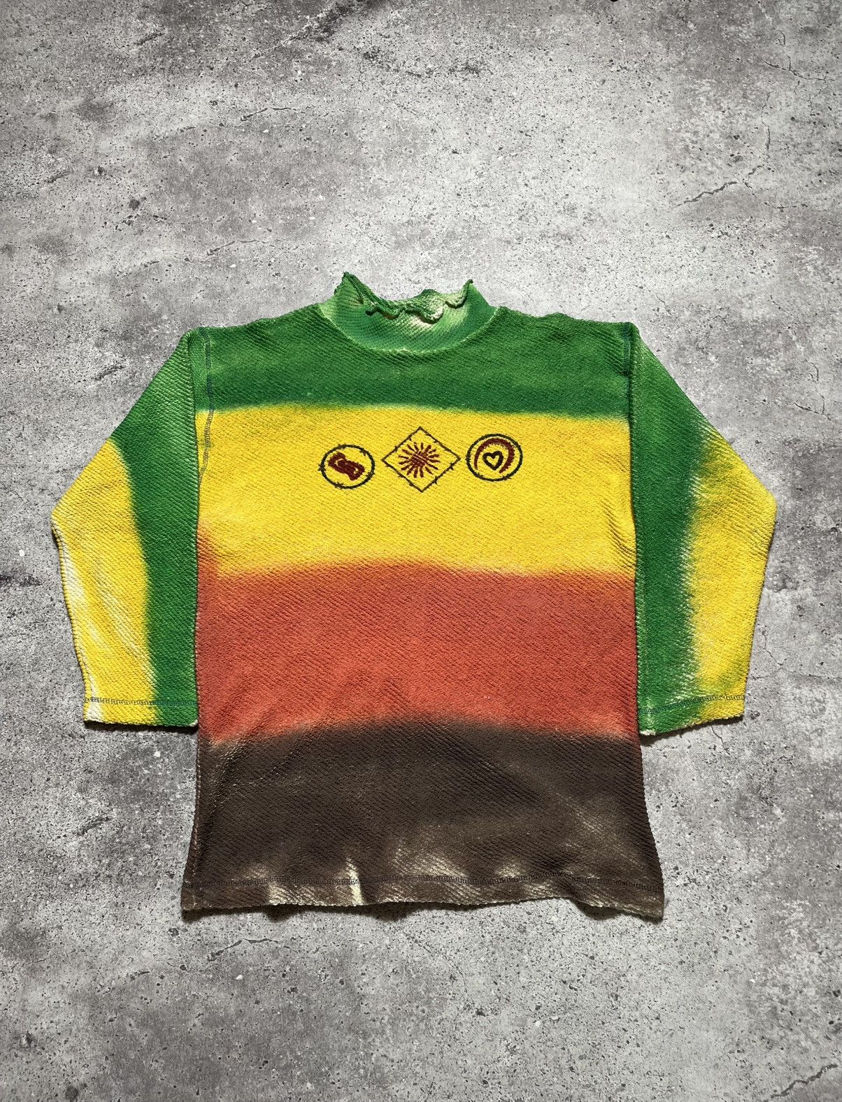 Japanese Brand Vintage Rasta Reggae Jamaica Y2k sweater Size L / US 10 / IT 46 - 1 Thumbnail