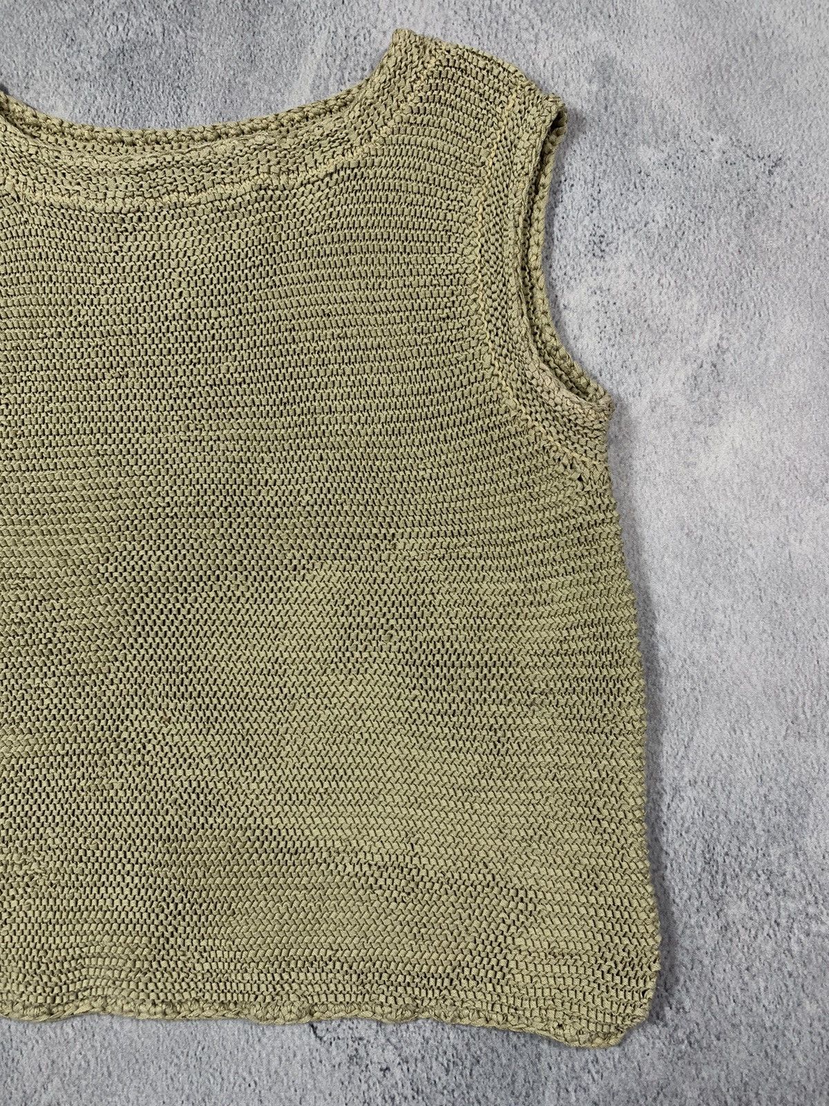 Japanese Brand × Vintage Vintage Y2K style knitted stretched vest streetwear Japanese Size M / US 6-8 / IT 42-44 - 3 Thumbnail