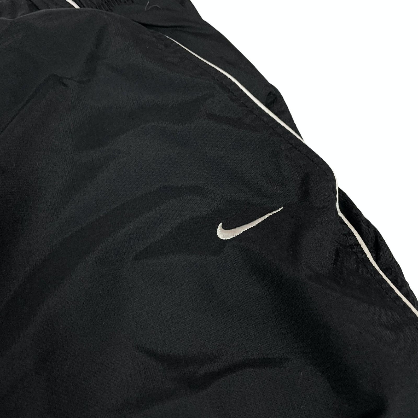 Nike × Vintage Nike Mens Black Drawstring Swoosh Logo Athletic Shorts Large Size US 32 / EU 48 - 2 Thumbnail