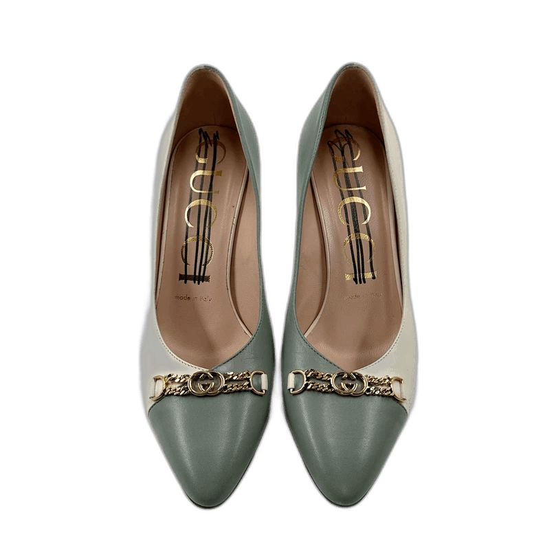 Gucci Gucci Color Block High Heel Shoes Size 37 Size US 8 / IT 38 - 1 Thumbnail