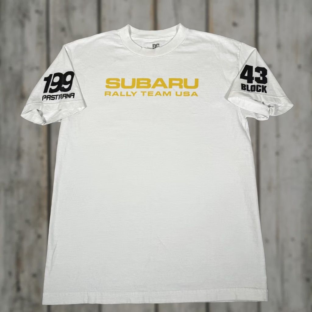 Vintage DC Shoes Shirt Men Medium White Subaru Rally Ken Block 43 Travis Pastrana 199 Race Tee Size US M / EU 48-50 / 2 - 1 Thumbnail