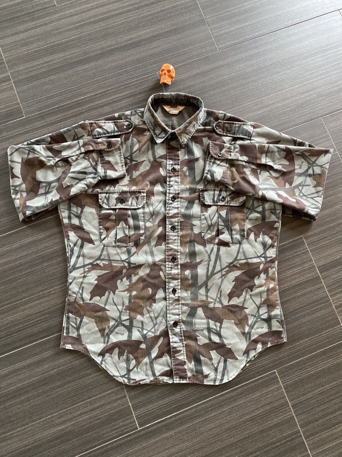 Cabelas × Vintage 80s Cabelas mirage leaf camo shirt XL Size US XL / EU 56 / 4 - 2 Thumbnail