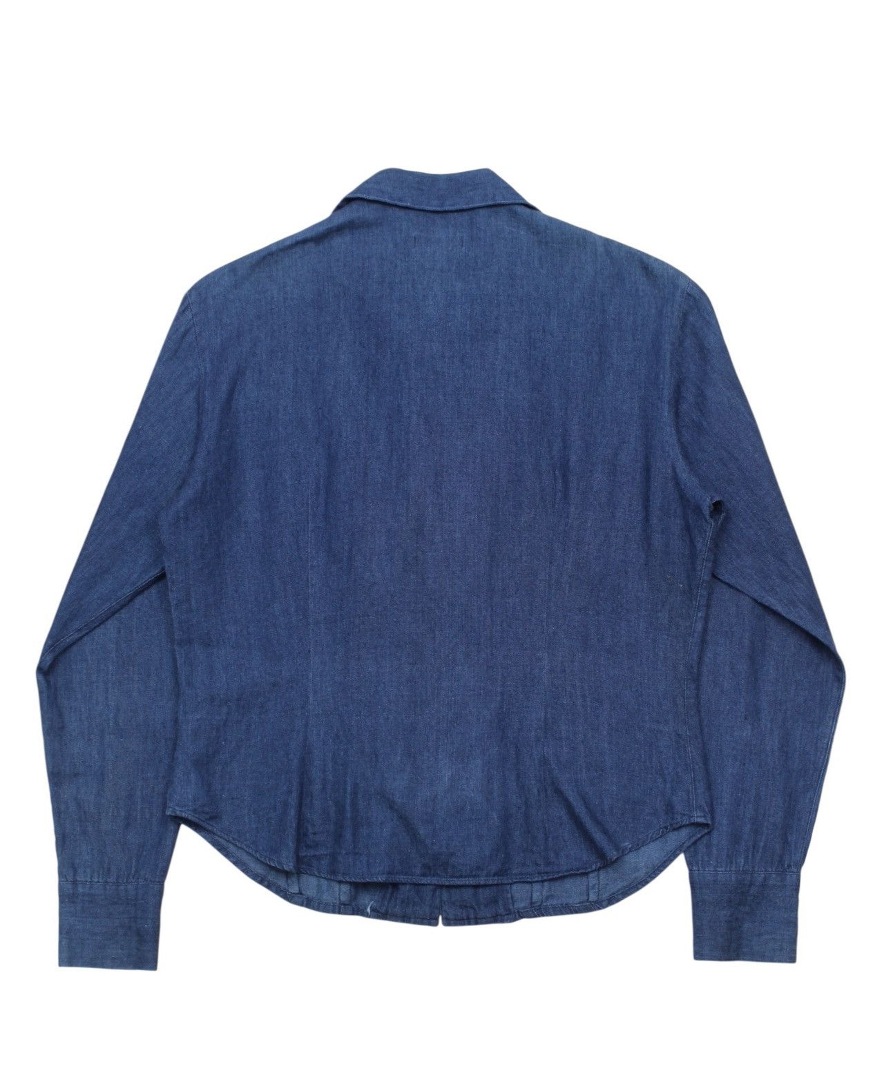 45rpm 2010S 45RPM INDIGO RUFFLED DENIM BLOUSE Size M / US 6-8 / IT 42-44 - 2 Thumbnail