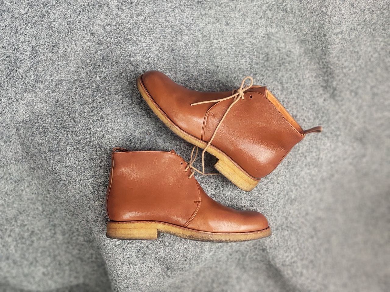 Carmina Carmina Design leather chukka boots Lace Handmade Shoes Size US 5.5 / IT 35.5 - 16 Thumbnail
