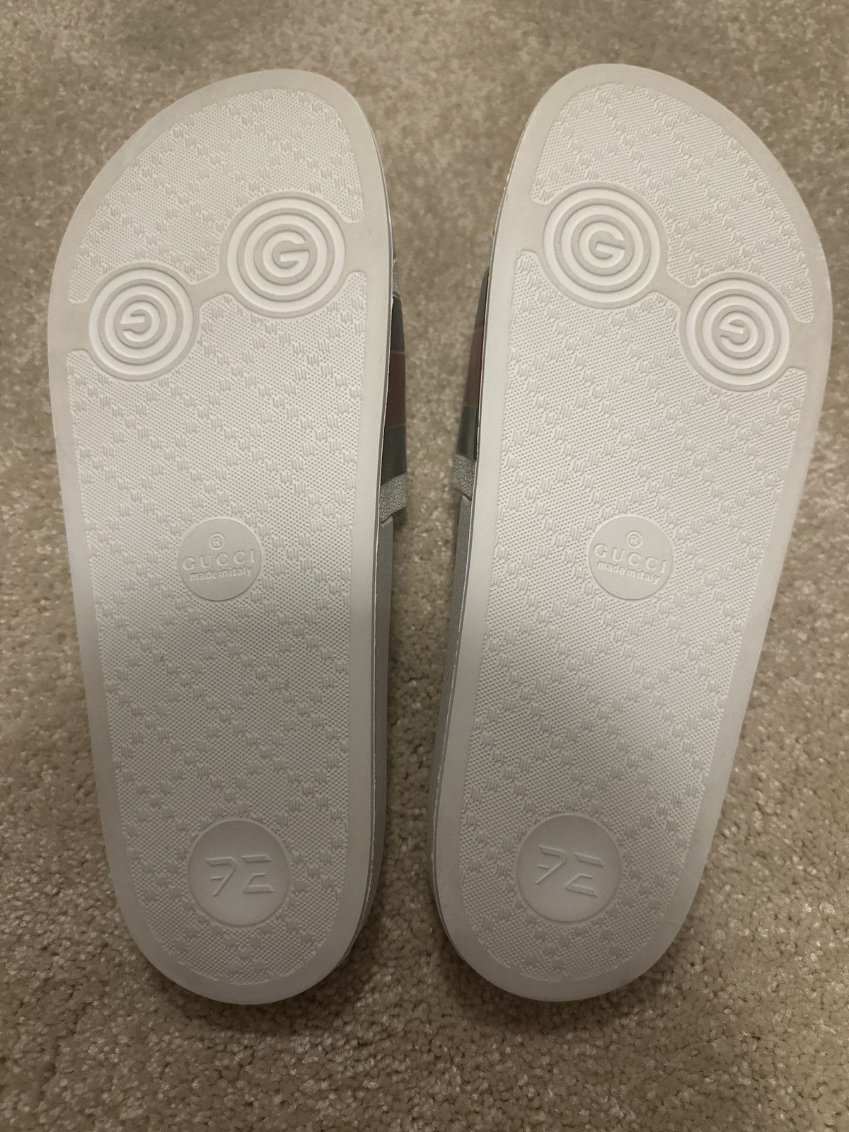 Gucci Gucci Pursuit Pool Slides White Size US 8 / EU 41 - 3 Thumbnail