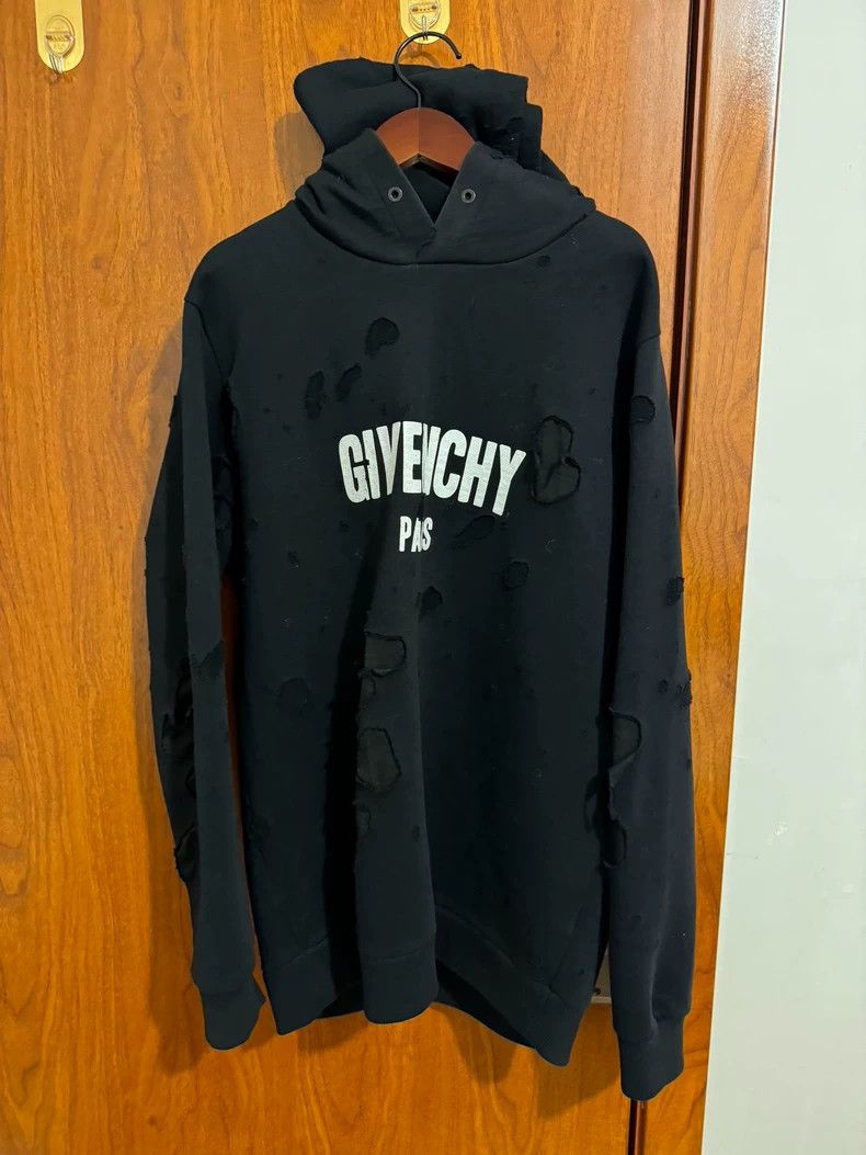 Givenchy Givenchy Ripped Hoodie 2505-Nextarrow Size US S / EU 44-46 / 1 - 1 Thumbnail