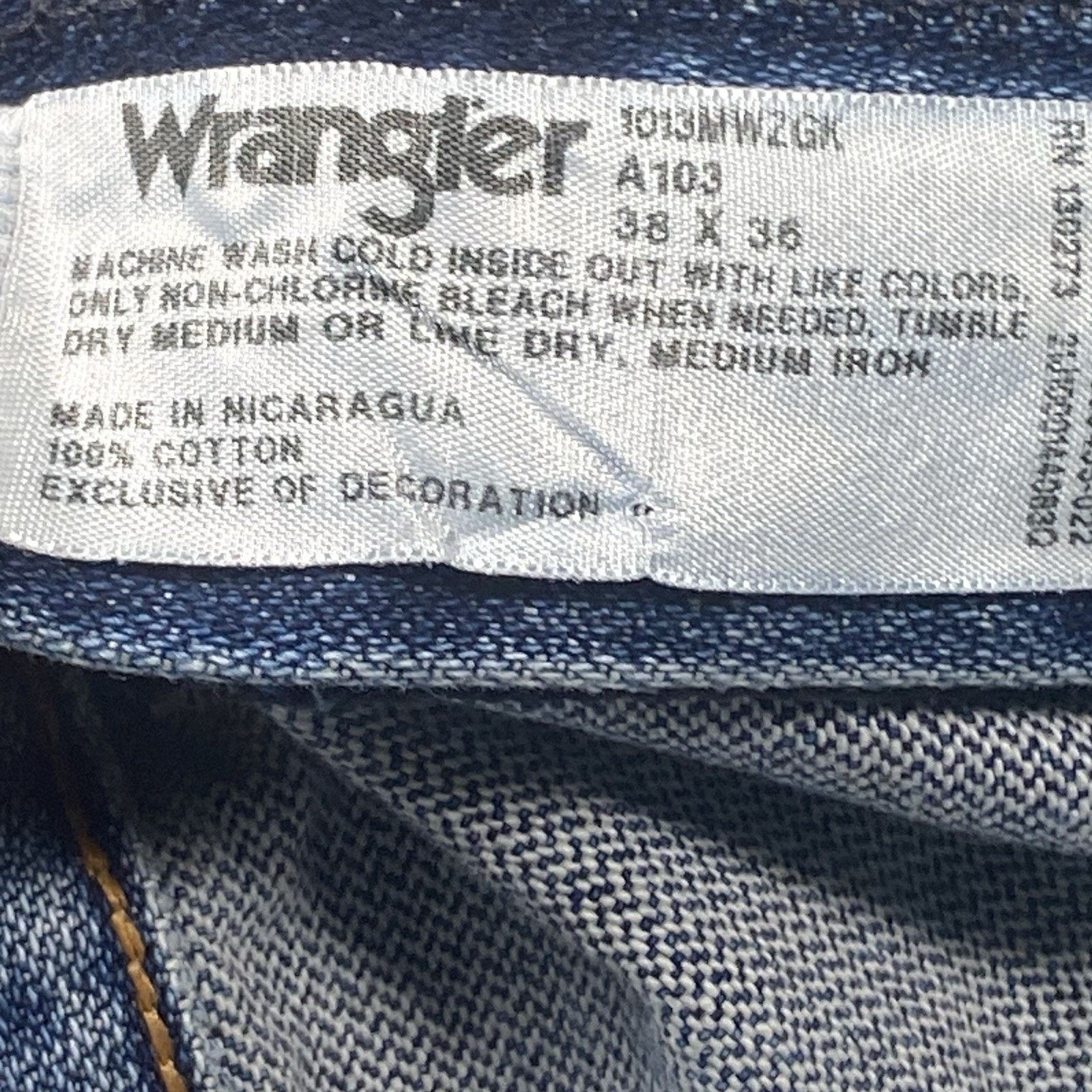 Wrangler Wrangler Jeans Men's 36x36 Blue 1013MWZ Cowboy Cut Size US 36 / EU 52 - 4 Thumbnail