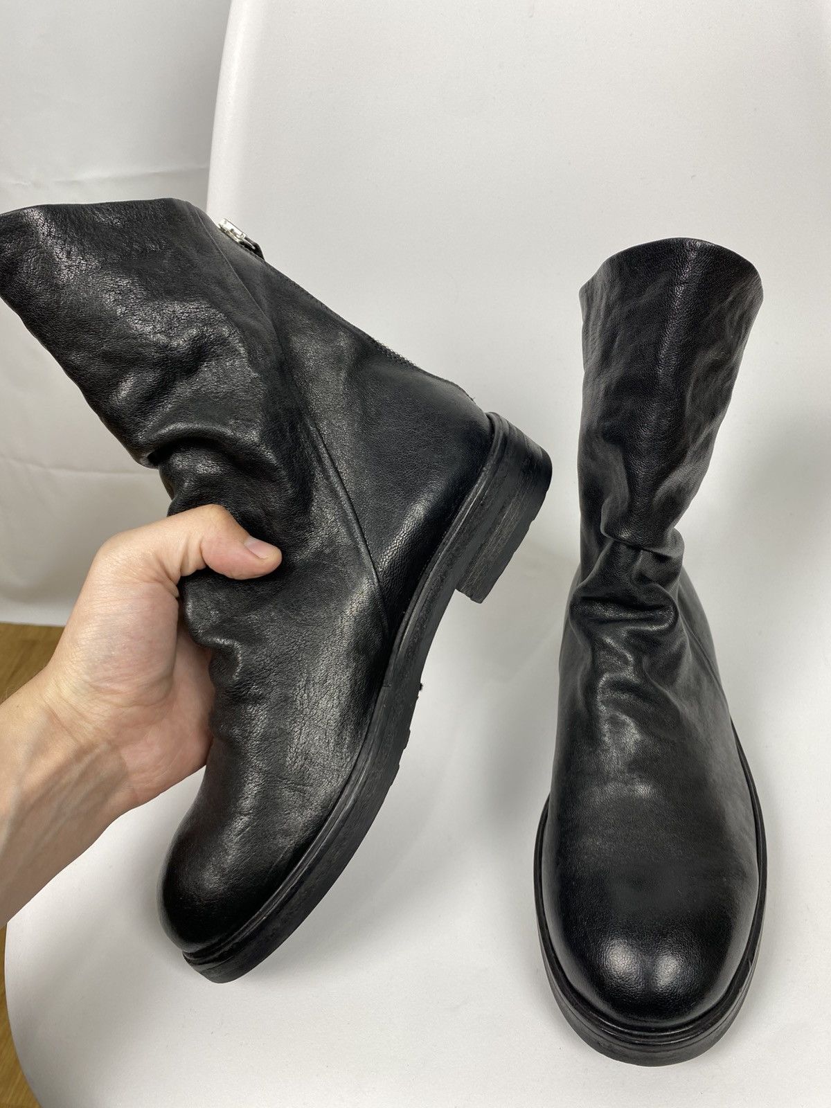 Halmanera Halmanera Handmade Boots Genuine Leather Ankle Zip size 37 Size US 7 / IT 37 - 6 Thumbnail