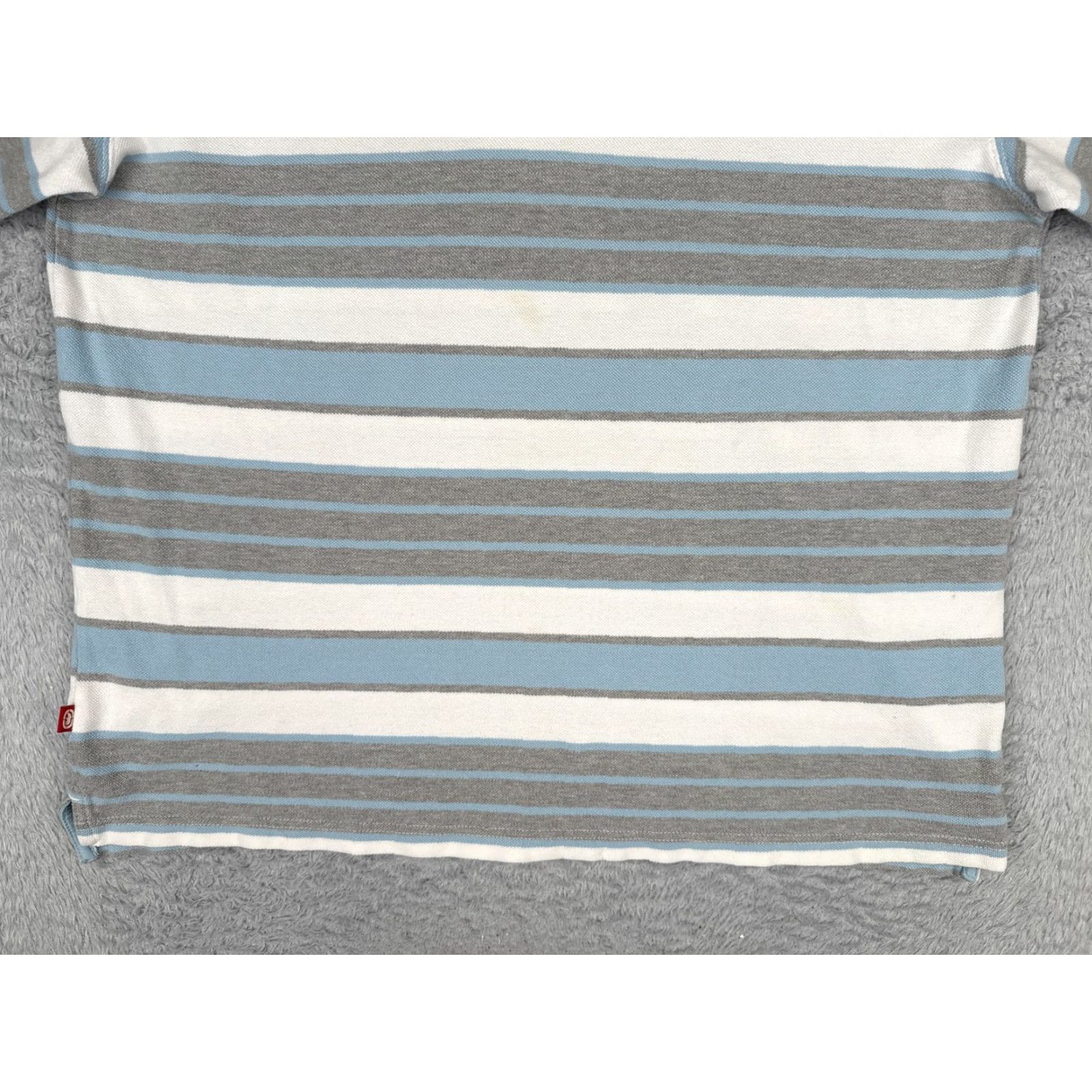 Ecko Unltd. Ecko Unltd Polo Shirt Mens XL Blue Gray Striped Short Sleeve Cotton Logo Casual Size US XL / EU 56 / 4 - 5 Thumbnail