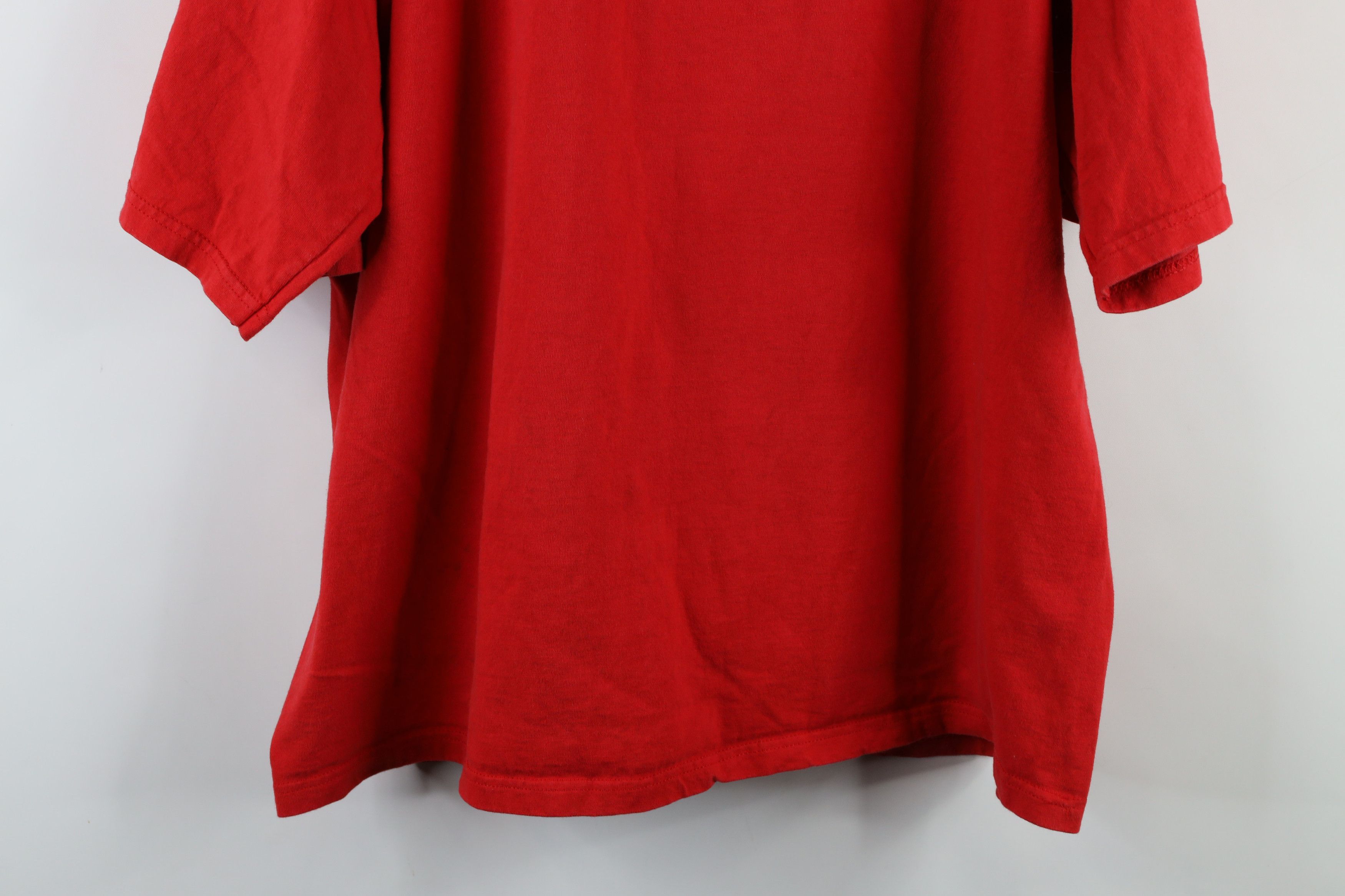 Vintage Vintage 90s Spell Out Ohio State University T-Shirt Red Size US XL / EU 56 / 4 - 14 Thumbnail