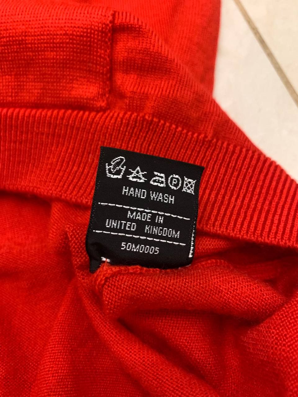 Burberry 🔥Burberry vintage wool red cardigan sweater Size XL / US 12-14 / IT 48-50 - 9 Thumbnail