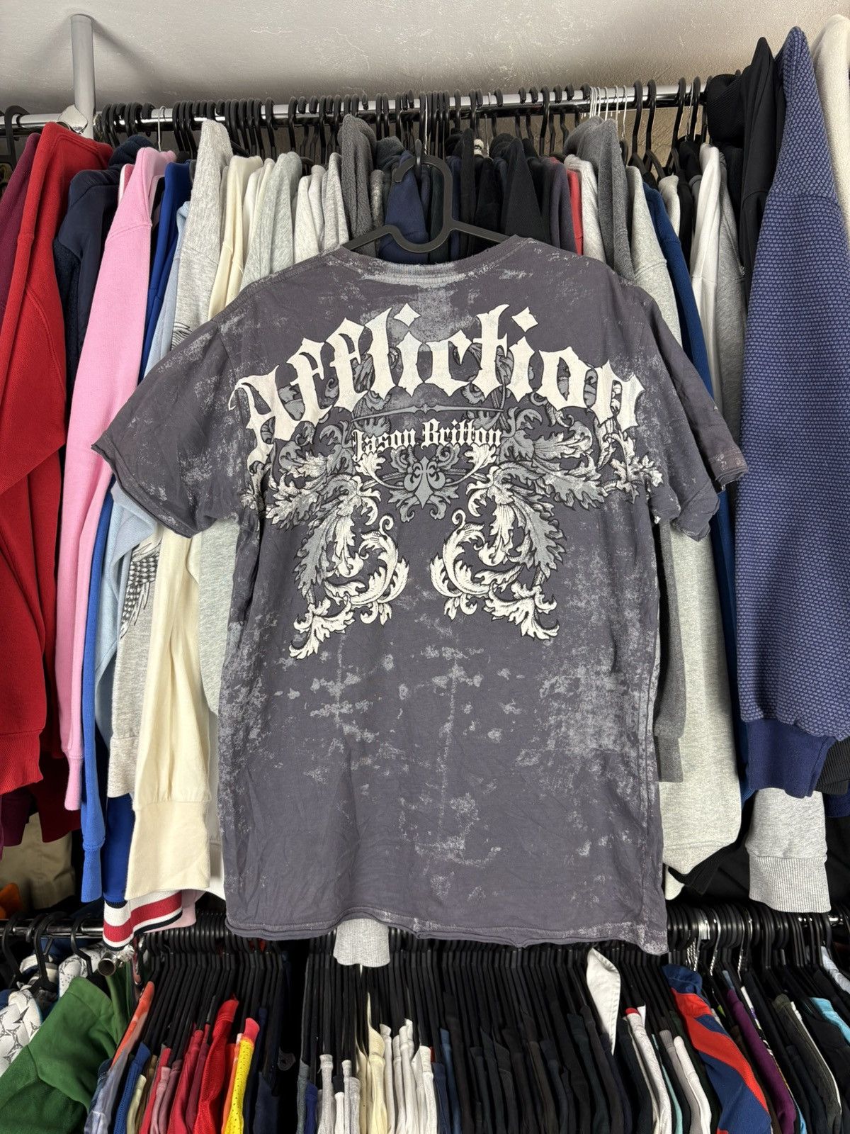 Affliction × Vintage Affliction t shirt grey Size US S / EU 44-46 / 1 - 3 Thumbnail