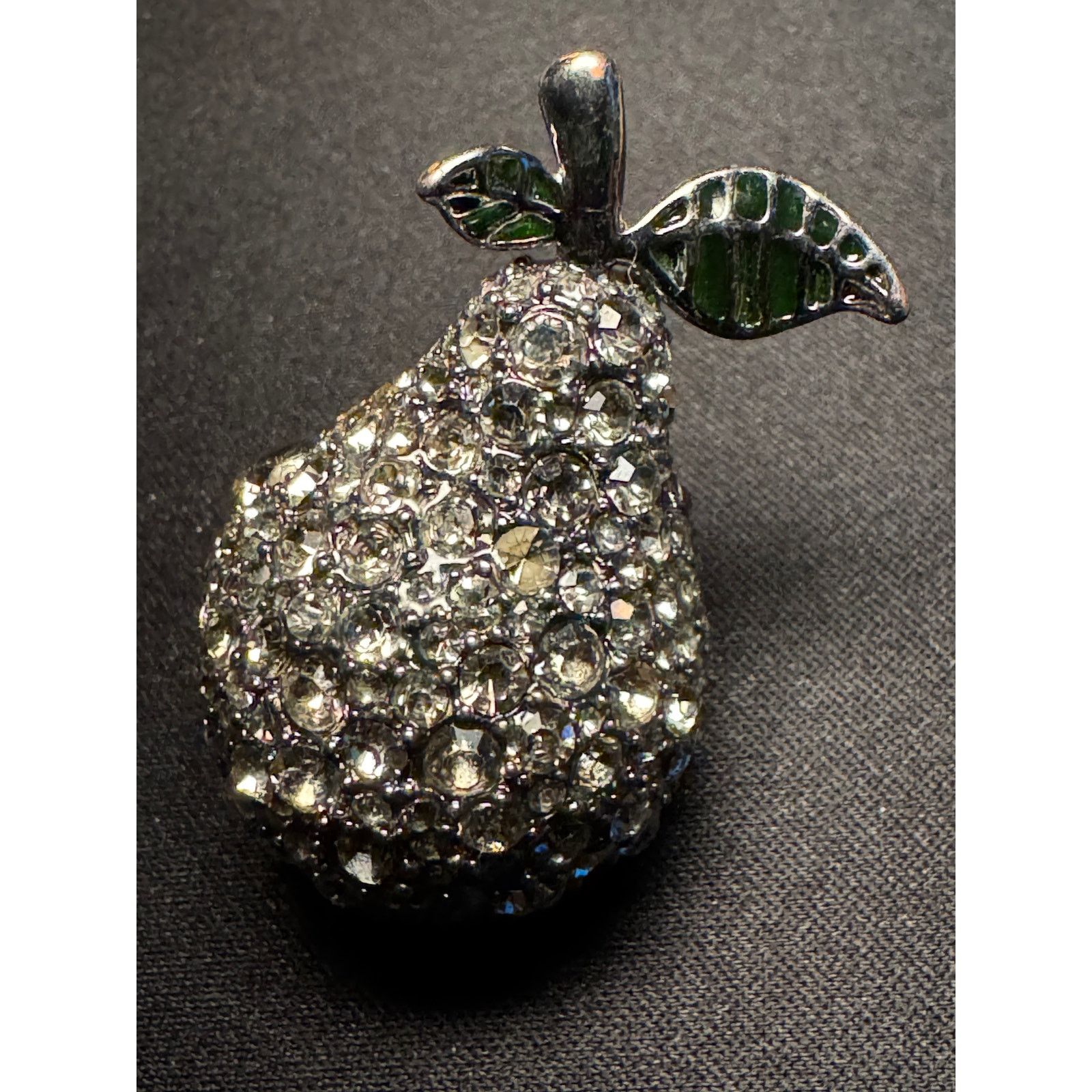 Marc by Marc Jacobs Marc Jacobs Pear Silver Tone Rhinestone Ring Size 5.5 Size ONE SIZE - 3 Thumbnail