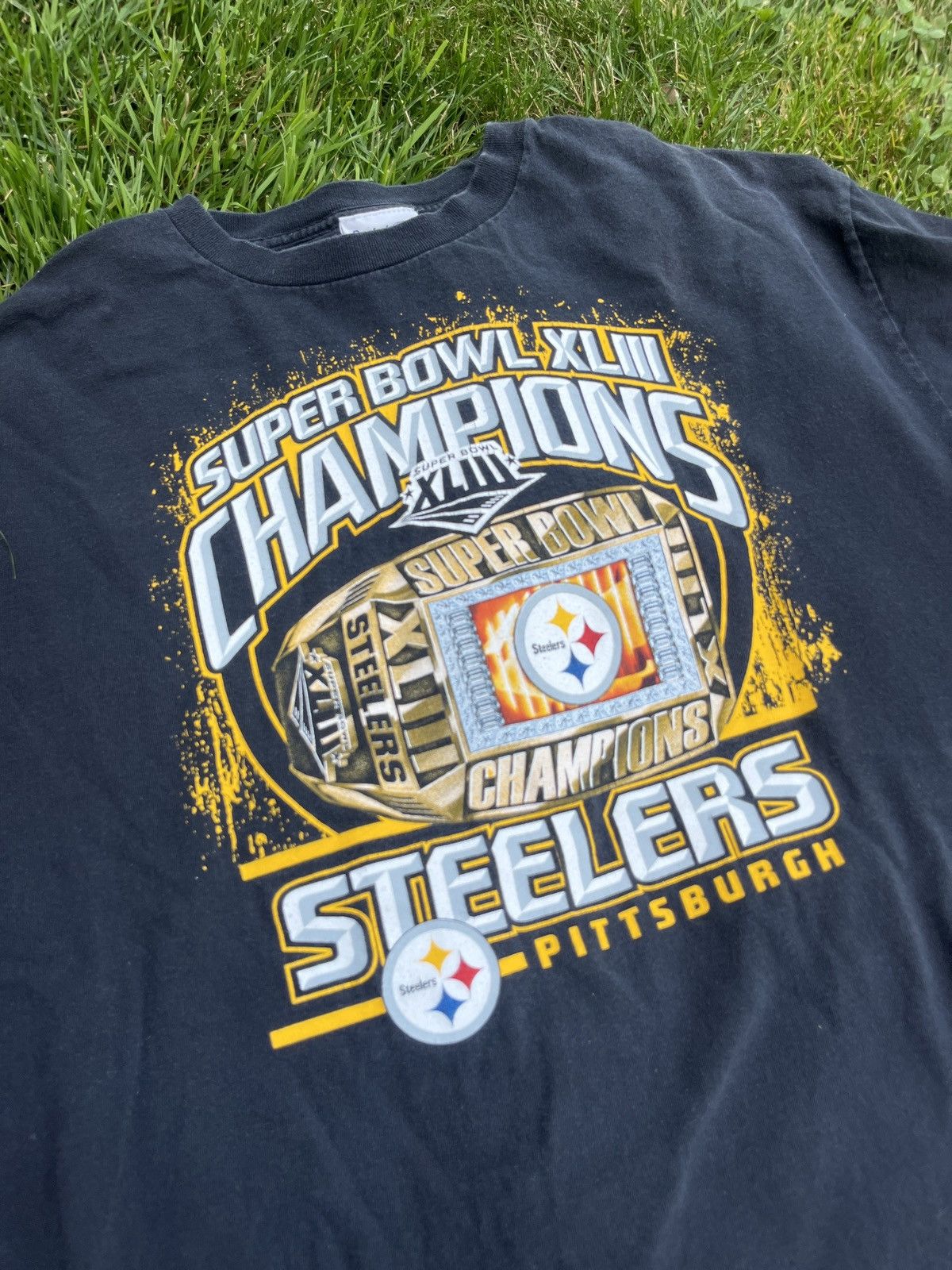 Reebok 2009 STEELERS SUPER BOWL TEE Size US XL / EU 56 / 4 - 1 Thumbnail