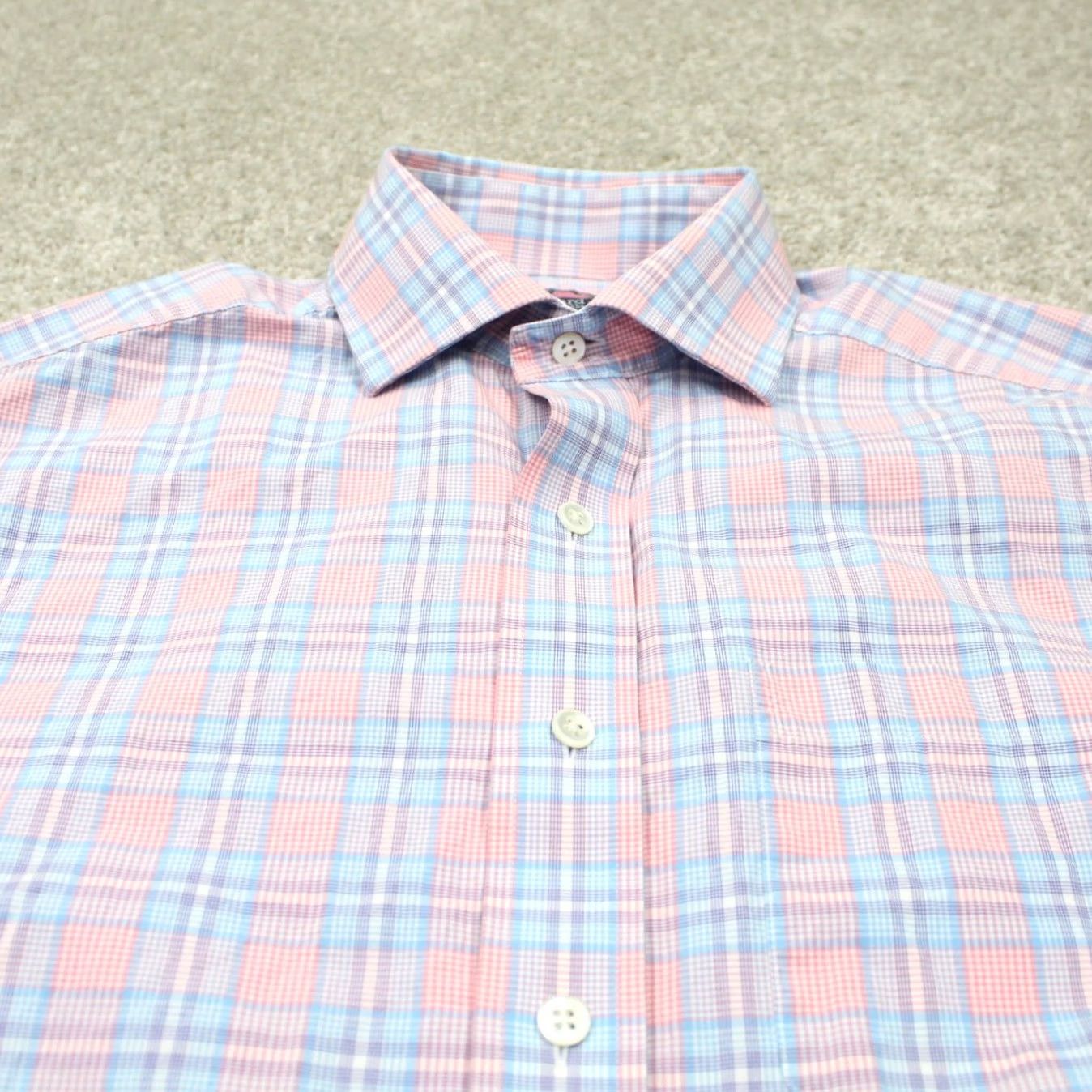 Vineyard Vines Vineyard Vines Cooper Shirt Mens Small Pink/Blue 100% Cotton Long Sleeve Button-Up Shirt Size US S / EU 44-46 / 1 - 4 Thumbnail