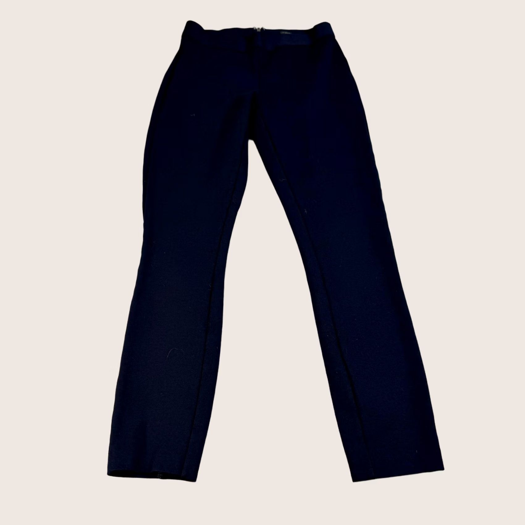 J.Crew J.CREW Pants Women 0R Blue Ponte Ankle Slim Stretch Office Career Quiet Luxury Sl... Size 25" / US 0 / IT 36 - 1 Thumbnail