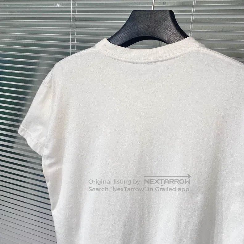 Balenciaga Balenciaga White Short Sleeve T-Shirt with Double B Mosaic Size US XS / EU 42 / 0 - 5 Thumbnail