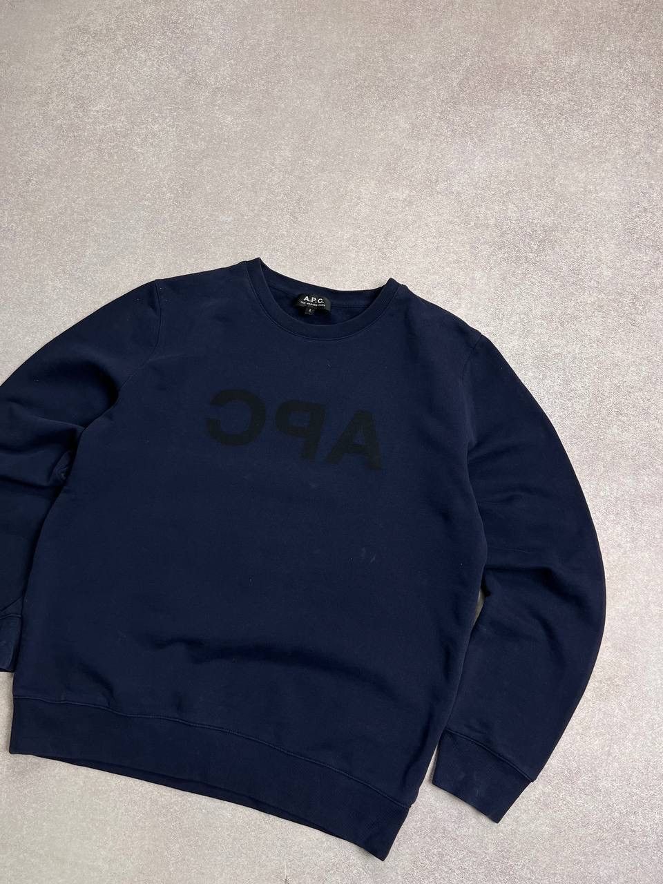 A.P.C. × Vintage Vintage A.P.C. Boxy Big Logo Sweatshirt S Size US S / EU 44-46 / 1 - 2 Thumbnail