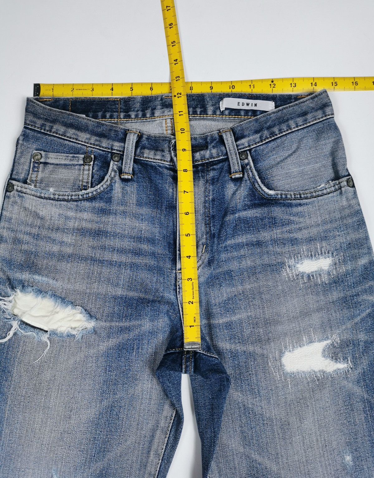 Edwin Edwin 503TP Slim Fit Distressed Jeans Size US 29 - 9 Thumbnail