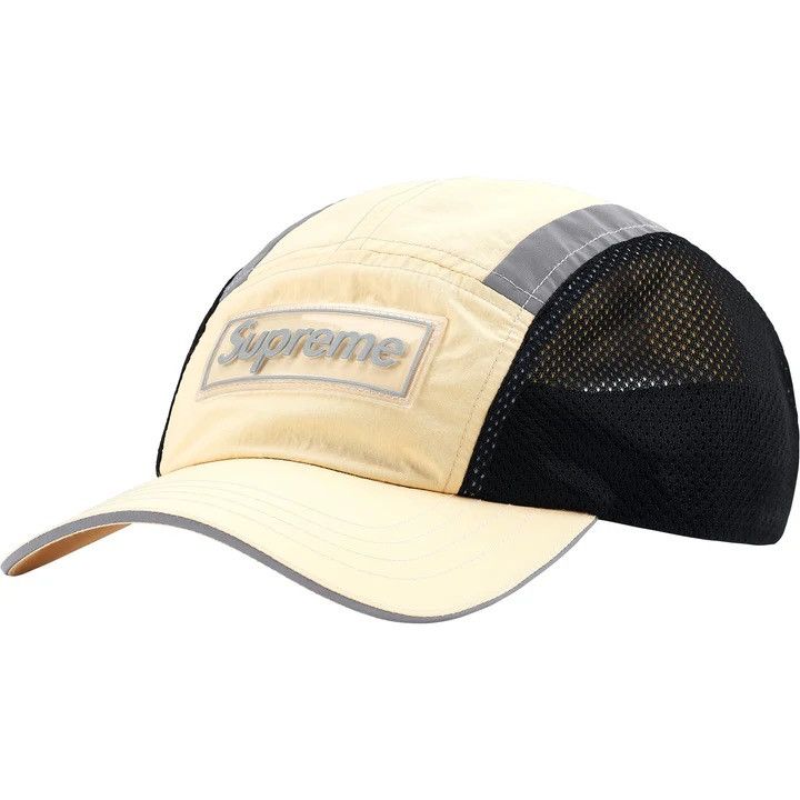 Supreme Supreme Side Mesh Camp Cap Light Yellow | Grailed