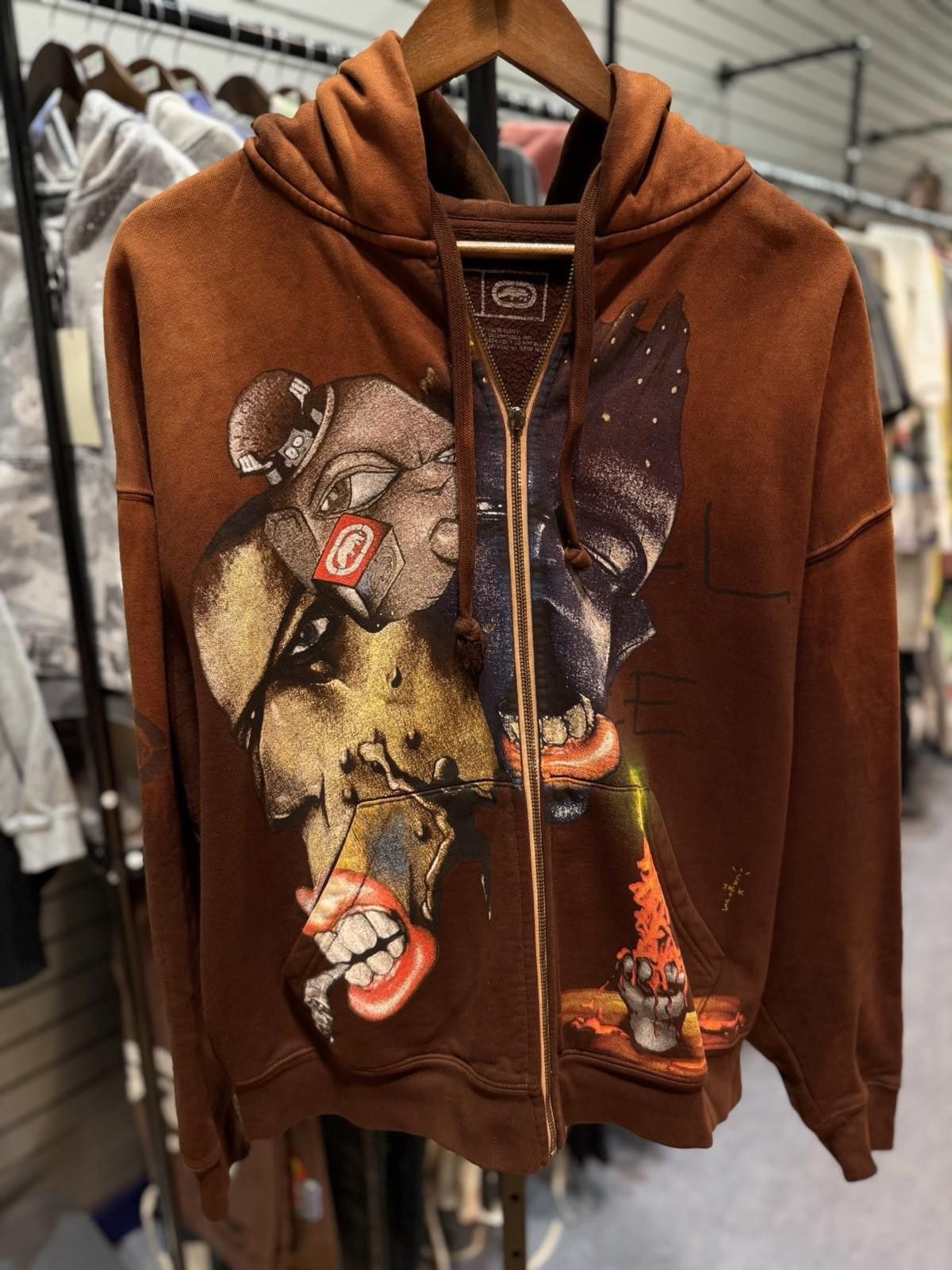 Travis Scott Travis Scott x ecko Complexcon Brown Zip Up Hoodie Large Size US L / EU 52-54 / 3 - 2 Thumbnail