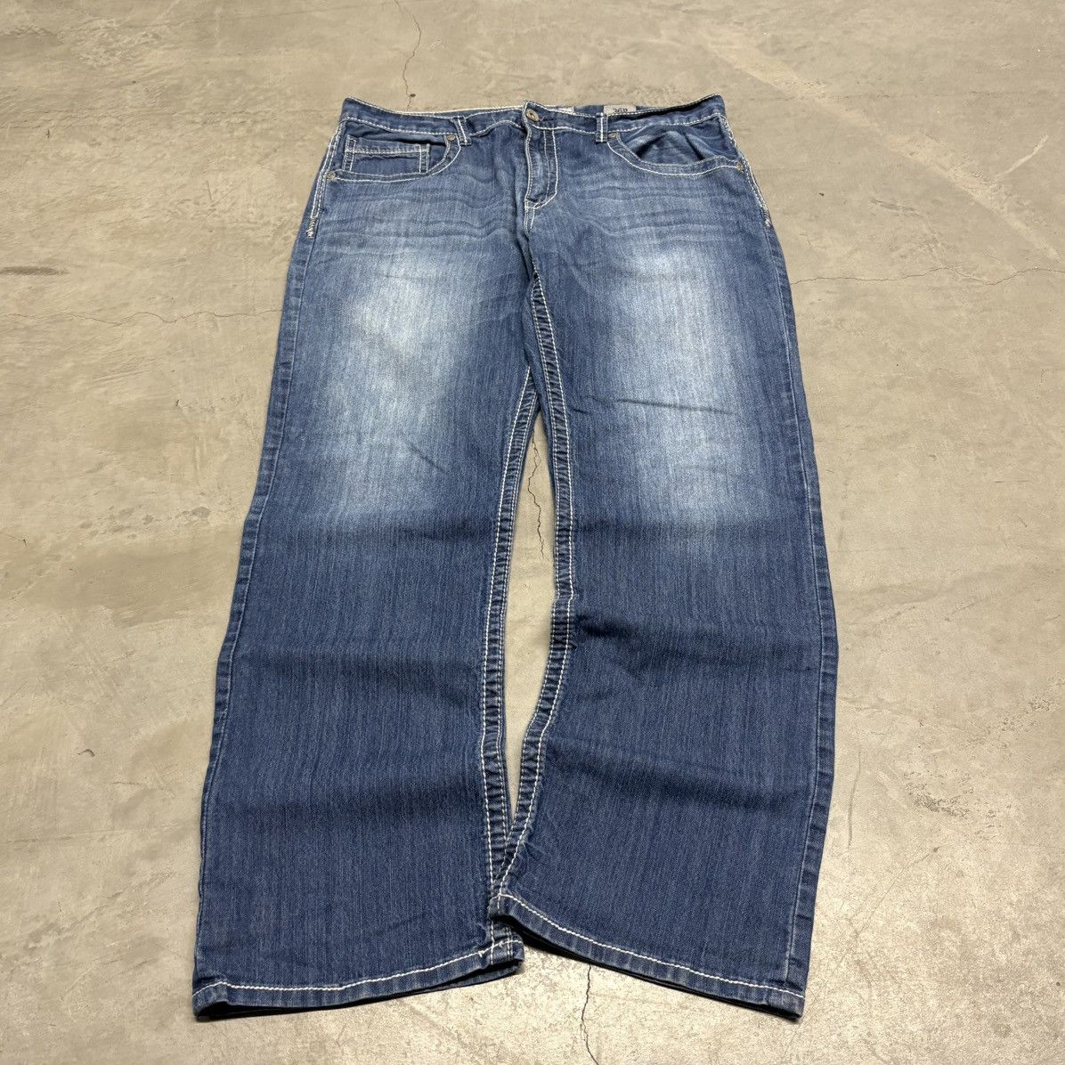 BKE Vintage Y2K Faded Bootcut Denim Jeans 36x31 Size US 36 / EU 52 - 2 Thumbnail