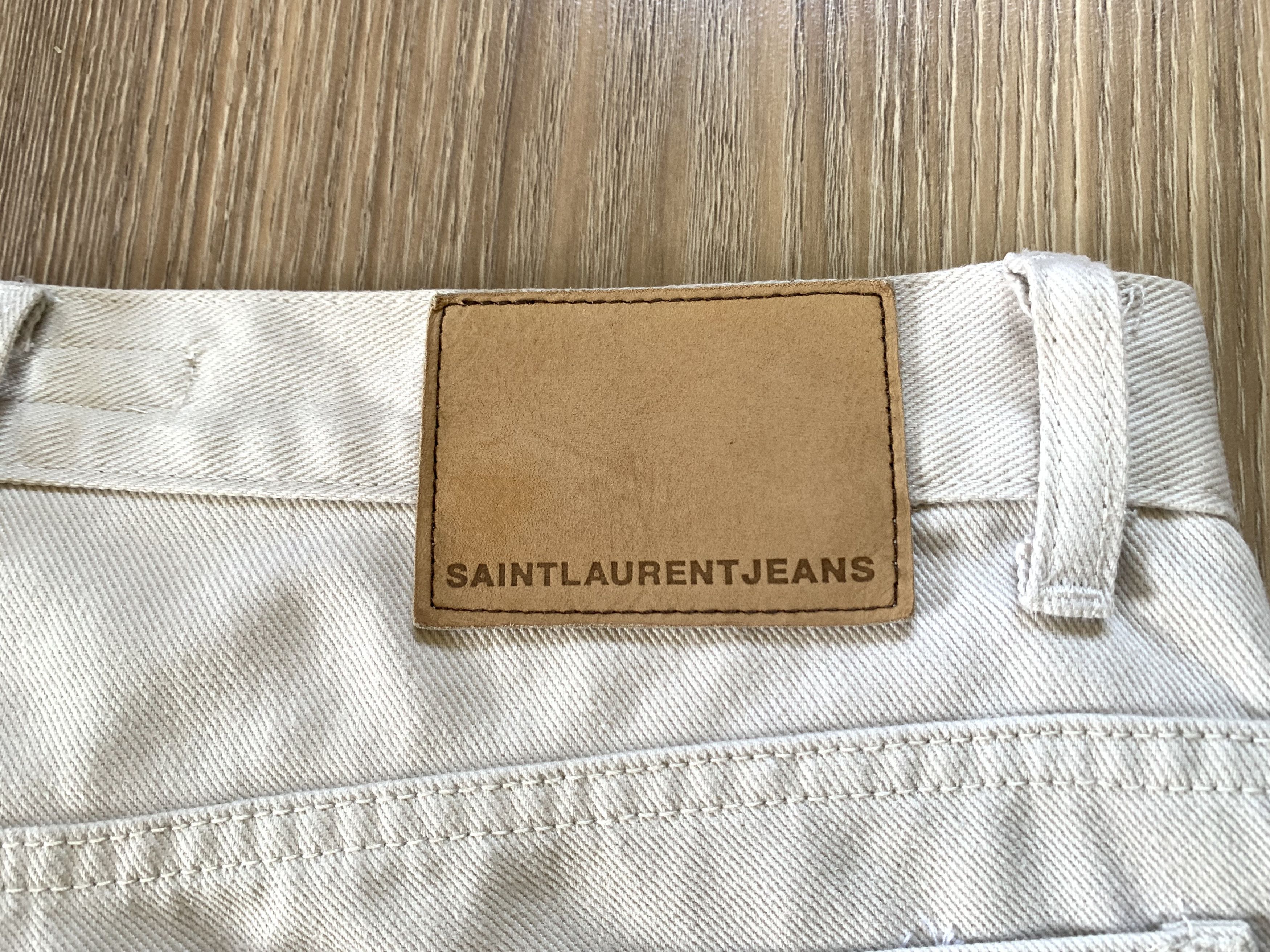 Yves Saint Laurent Yves Saint Laurent Vintage Beige Denim Jeans Size US 34 / EU 50 - 8 Thumbnail