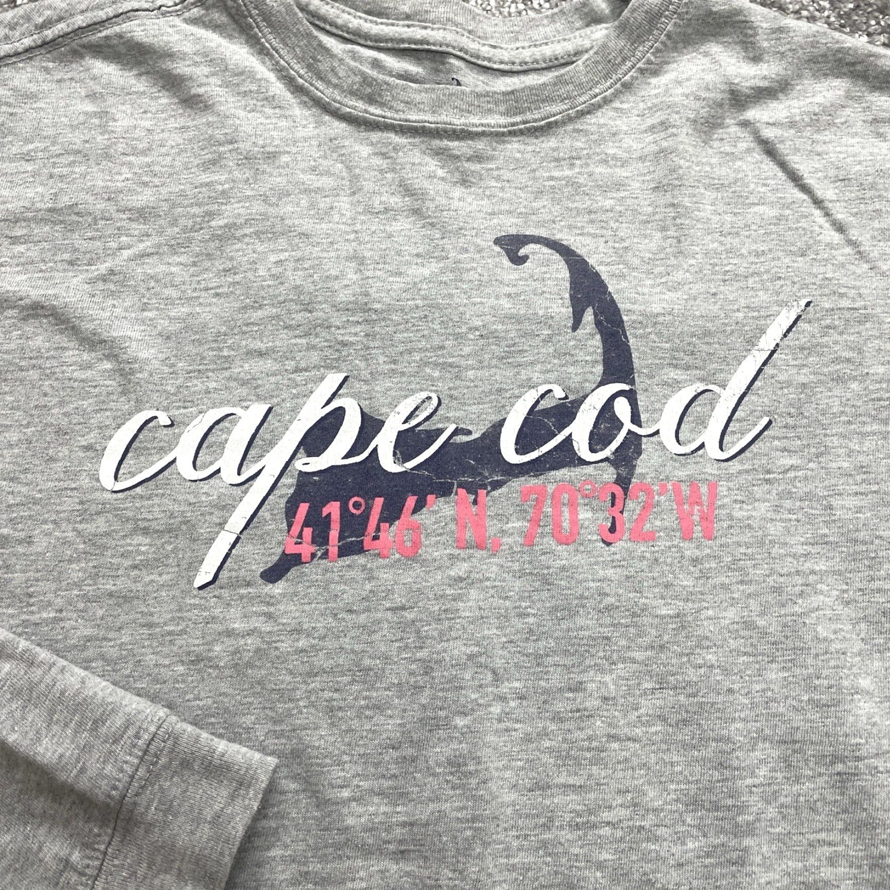 Logo 7 Cape Cod Shirt Men’s Small Gray Long Sleeve Logo Crew Tee Top Size US S / EU 44-46 / 1 - 2 Thumbnail