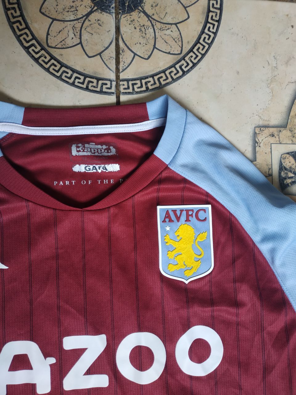 Kappa Kappa Aston Villa 2020 Grealish #10 Kombat Jersey XL Size US XL / EU 56 / 4 - 13 Thumbnail