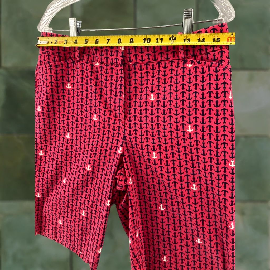 Talbots Talbots Pink Bermuda Shorts Womens 10 Beach Travel Sailboats Pattern Solid Mid Rise Comfort Size 32" / US 10 / IT 46 - 1 Thumbnail