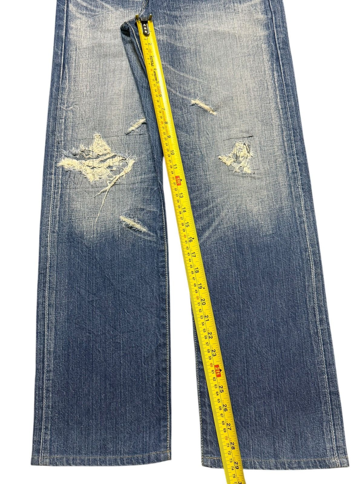 Levi's Vintage 90s Levis 501 Faded Wash Distressed Straight Loose Size US 29 - 11 Thumbnail