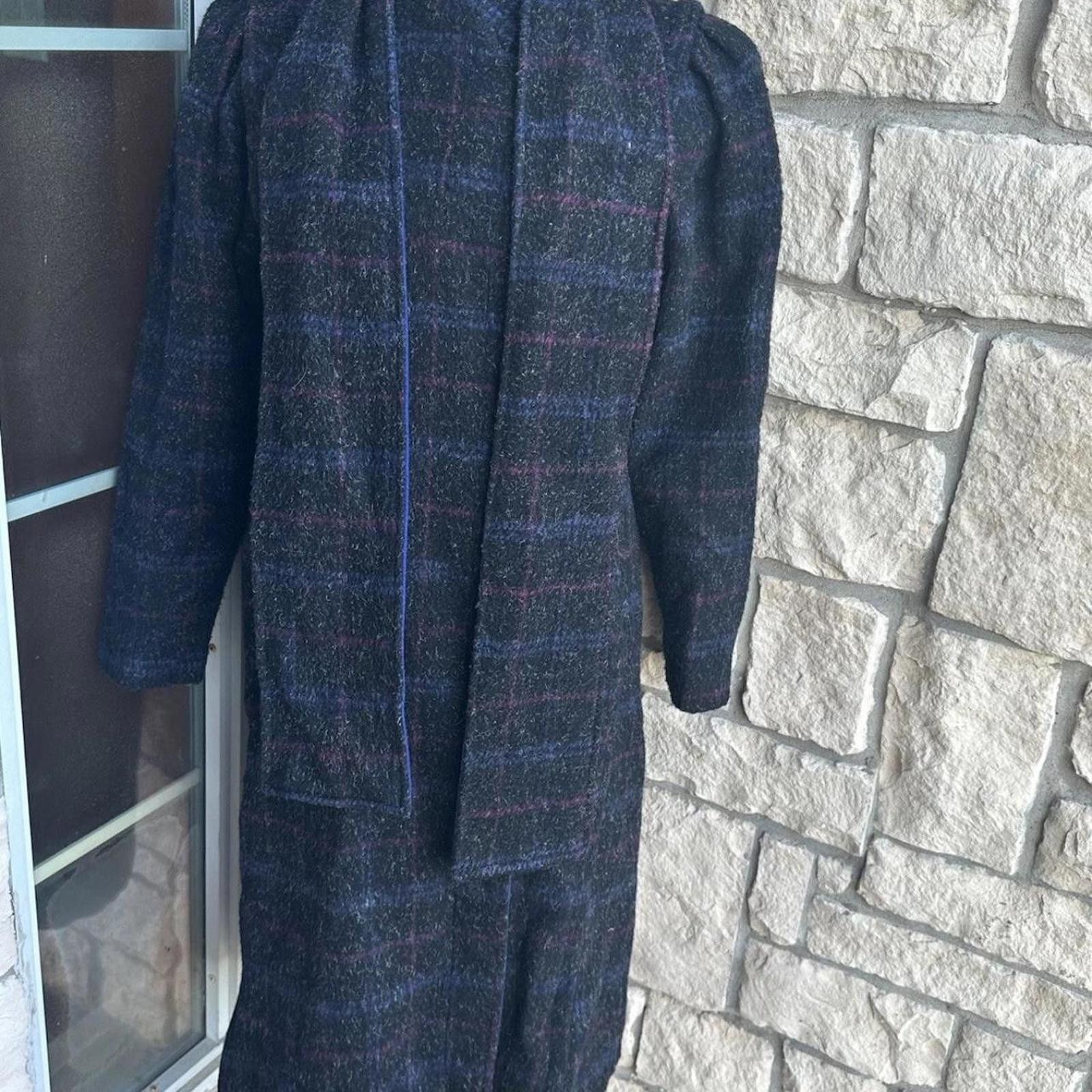 Other Vintage New York Girl Wool Blend Coat Jacket Scarf S Size S / US 4 / IT 40 - 1 Thumbnail