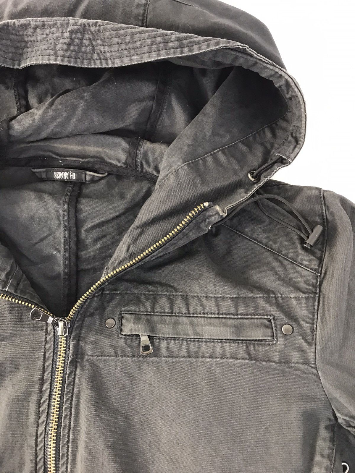 Japanese Brand Hype Japan Brand Khakis Hooded Jacket Full Zip Double Pocket Size M / US 6-8 / IT 42-44 - 4 Thumbnail