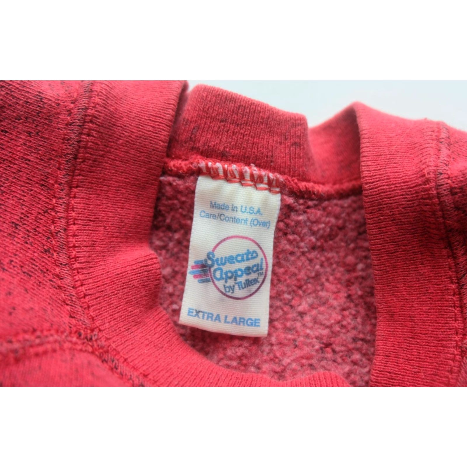 Tultex VINTAGE TULLTEX SWEATS APPEAL AZTEK OUTDOOR CREWNECK SWEATSHIRT MEN XL Red AZTEC 90s 80s Size US XL / EU 56 / 4 - 5 Thumbnail