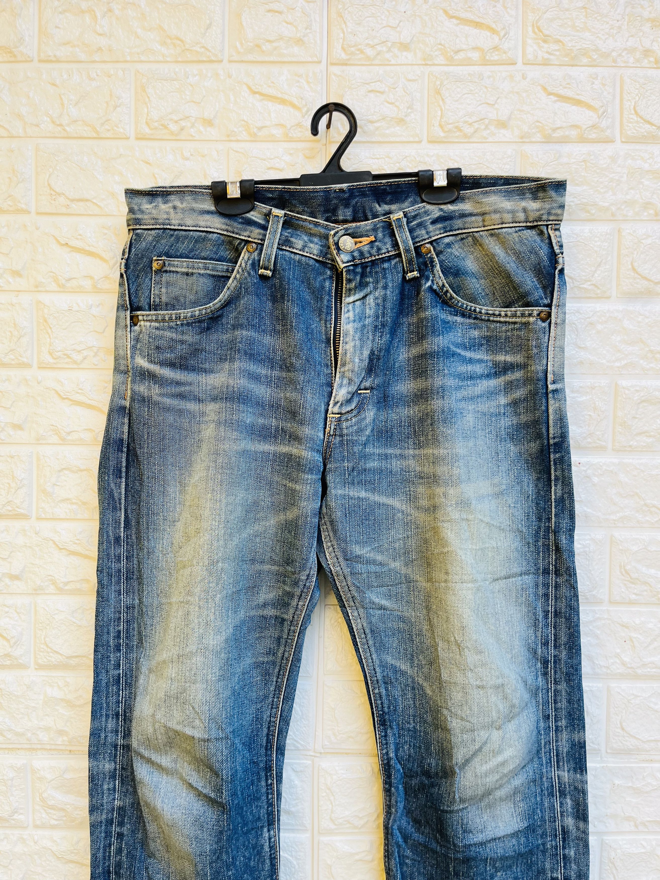 Japanese Brand × Lee × Vintage Vintage LEE 80s Distressed Japan Reproduction Fashion Style Size US 33 - 3 Thumbnail