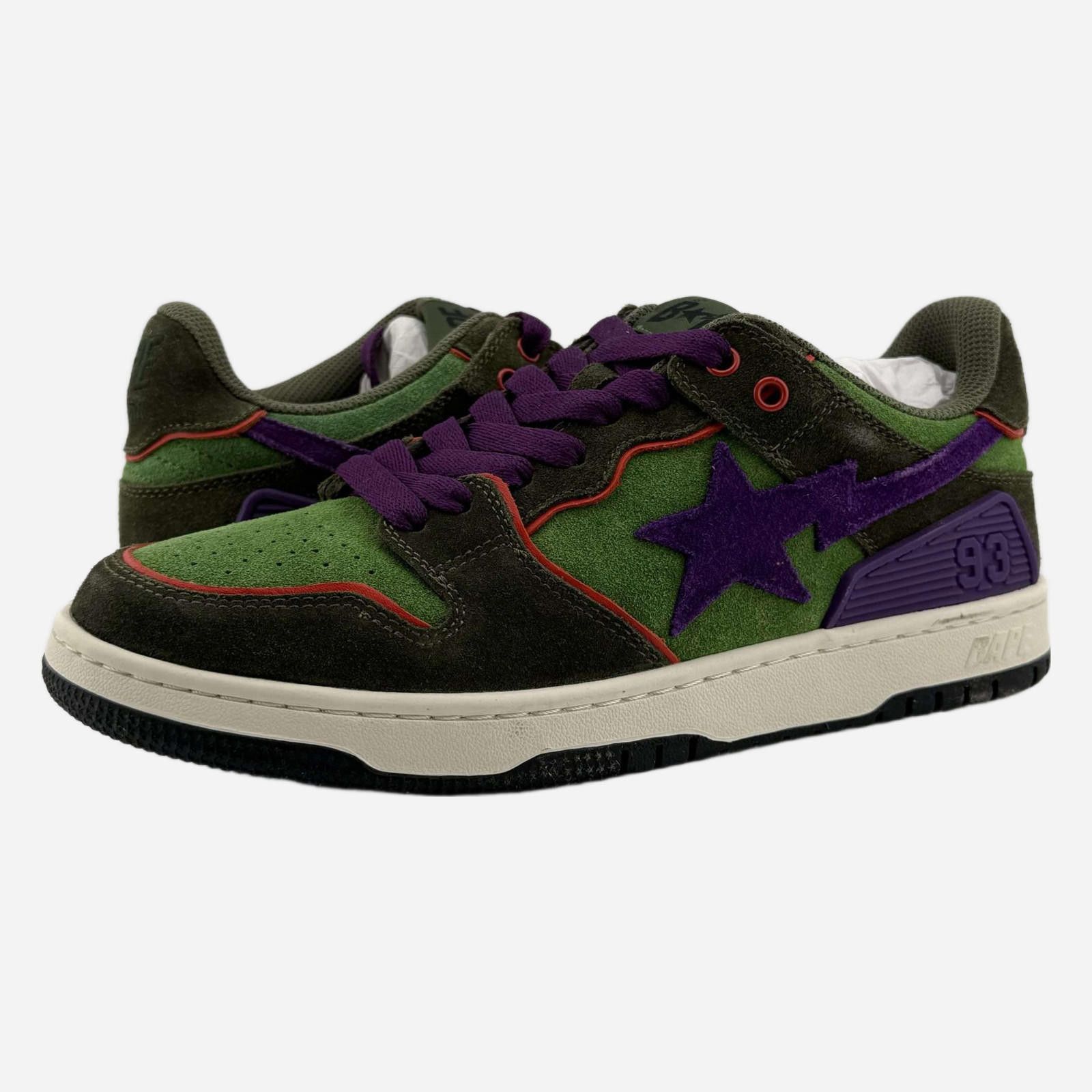 Other A Bathing Ape SK8 Sta Dark Purple Green OG Box D5688 Size US 7 / EU 40 - 1 Thumbnail