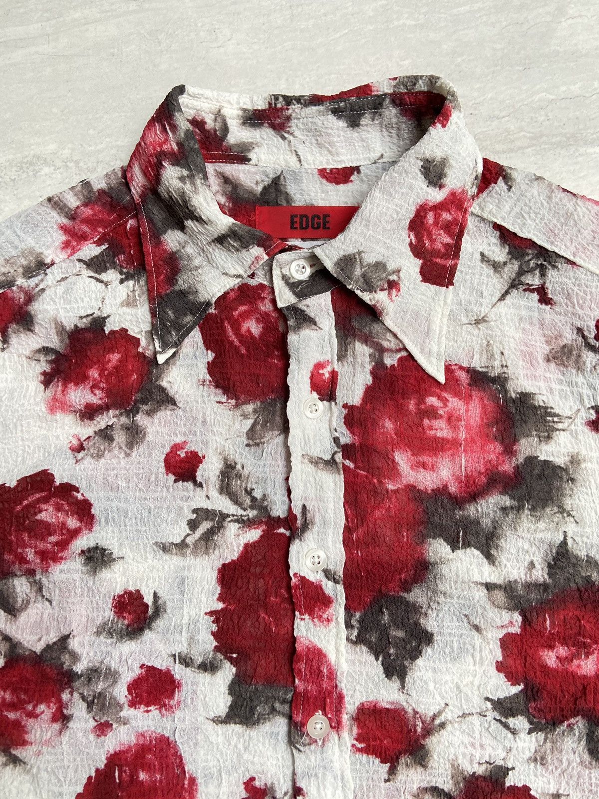 Designer × Japanese Brand EDGE RUPERT Flower Motive Shirt Size US S / EU 44-46 / 1 - 4 Thumbnail