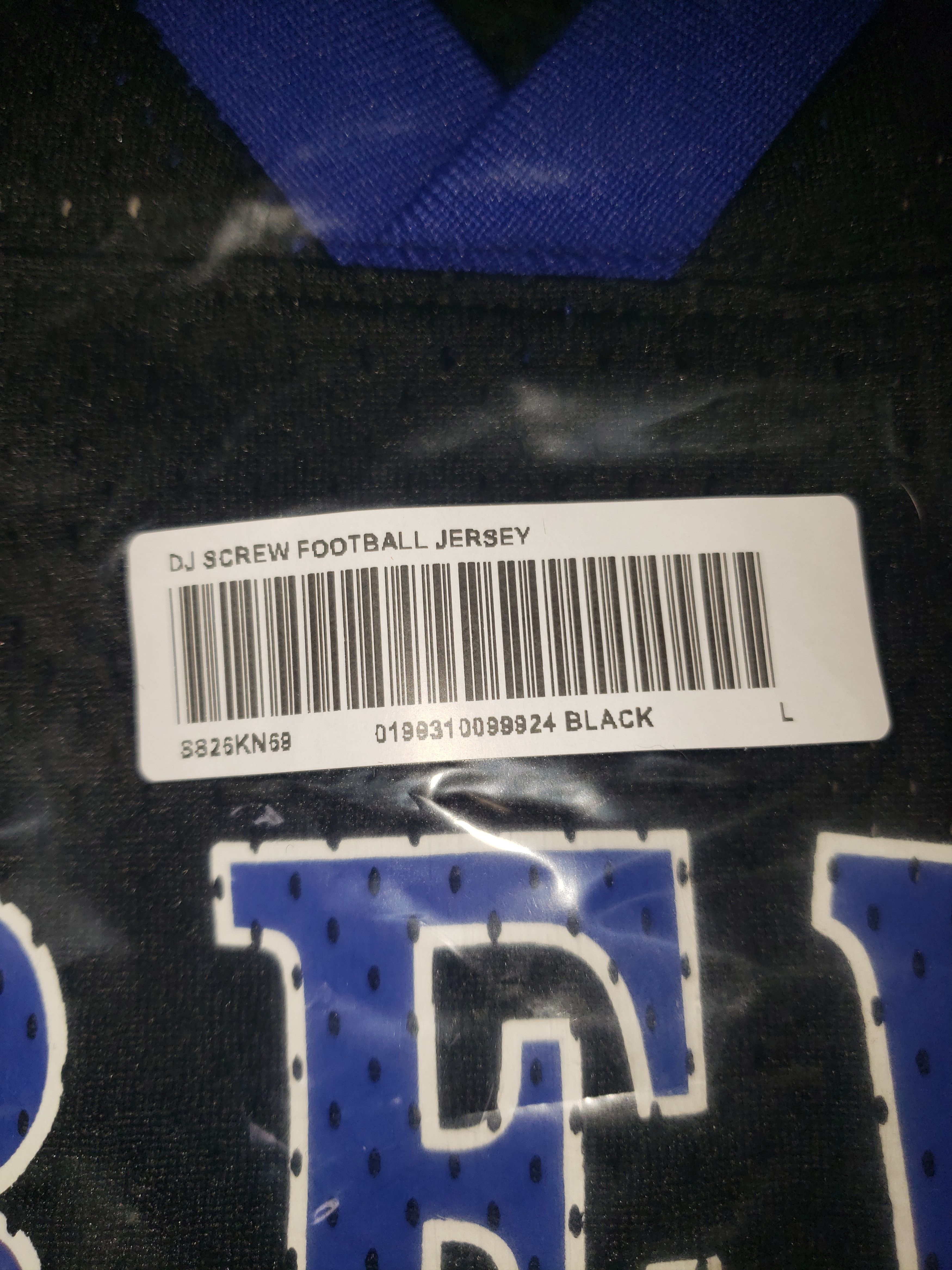 Supreme Supreme/DJ Screw Football Jersey Black and Purple Size US L / EU 52-54 / 3 - 3 Thumbnail